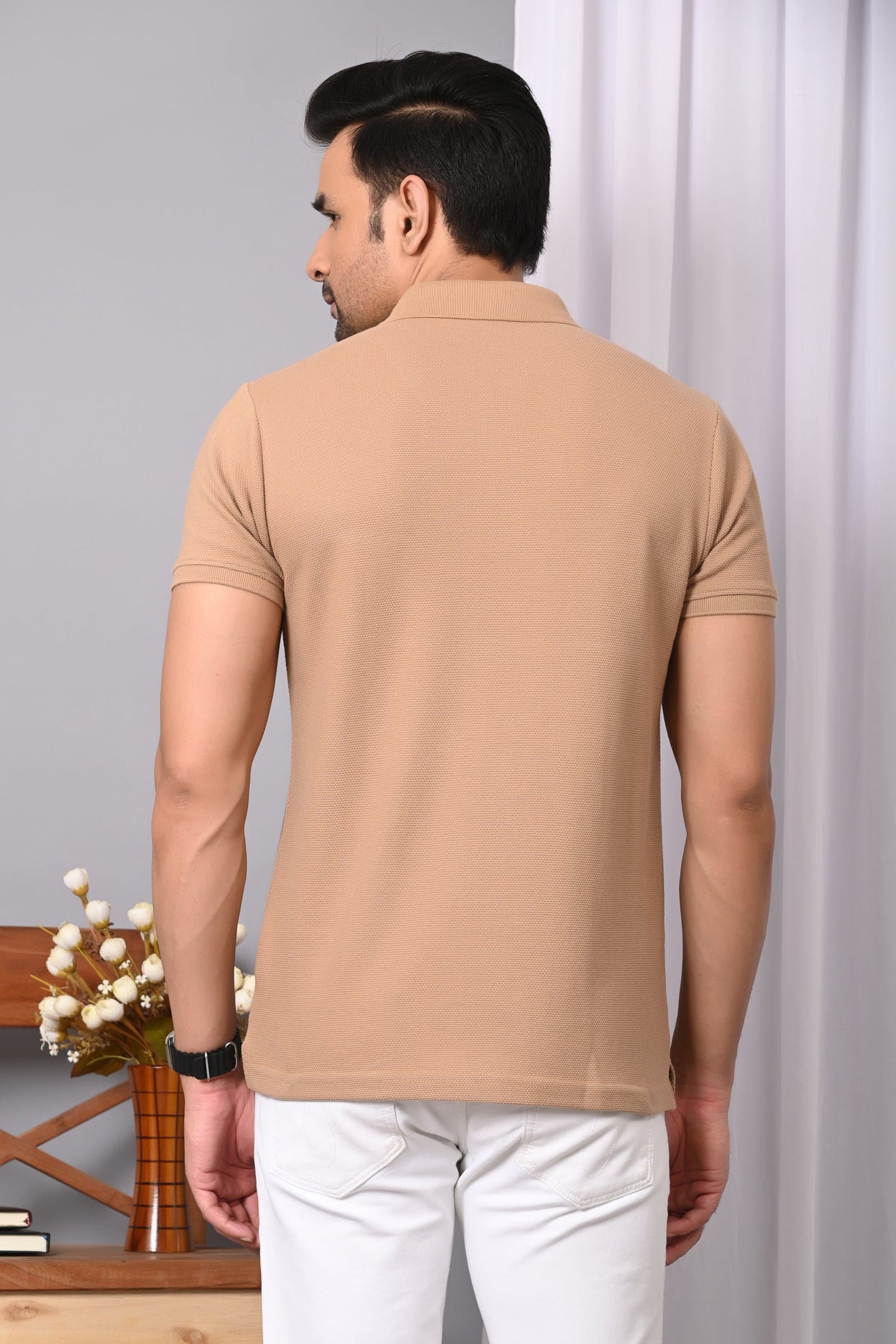 Arbour Men Polo Neck Stylish Casual Half Sleeves T-Shirt