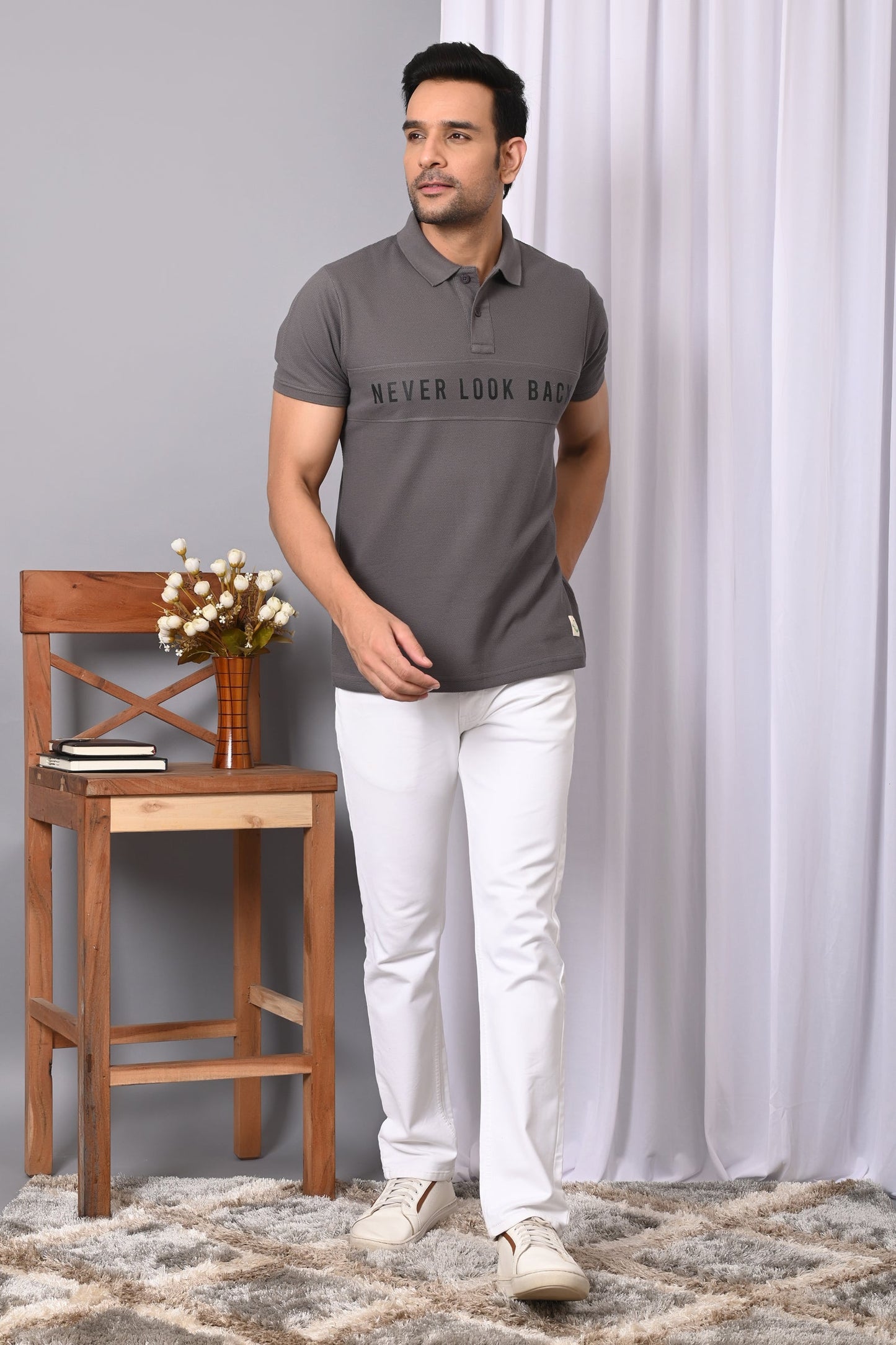 Arbour Men Polo Neck Stylish Casual Half Sleeves T-Shirt