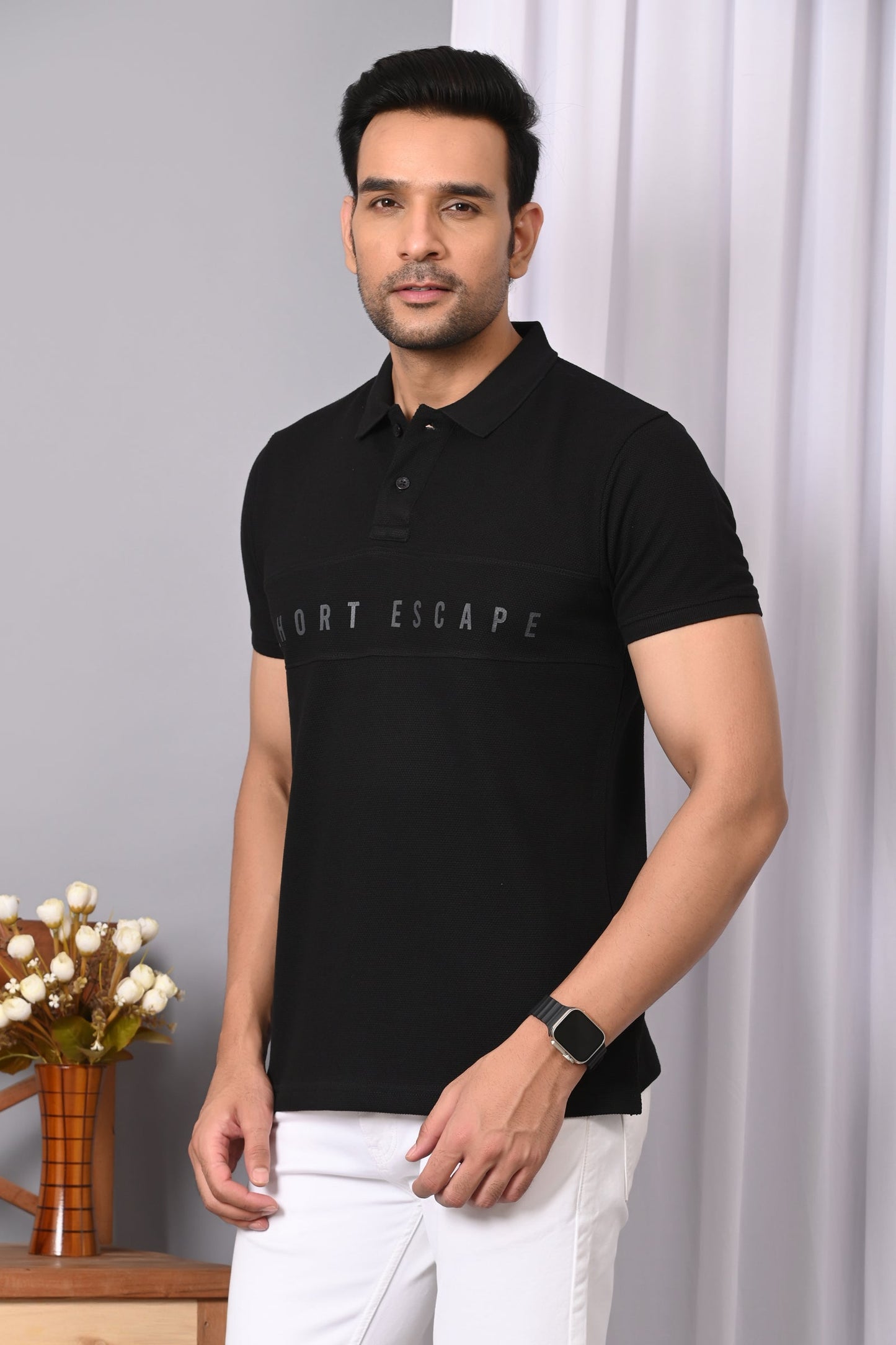 Arbour Men Polo Neck Stylish Casual Half Sleeves T-Shirt