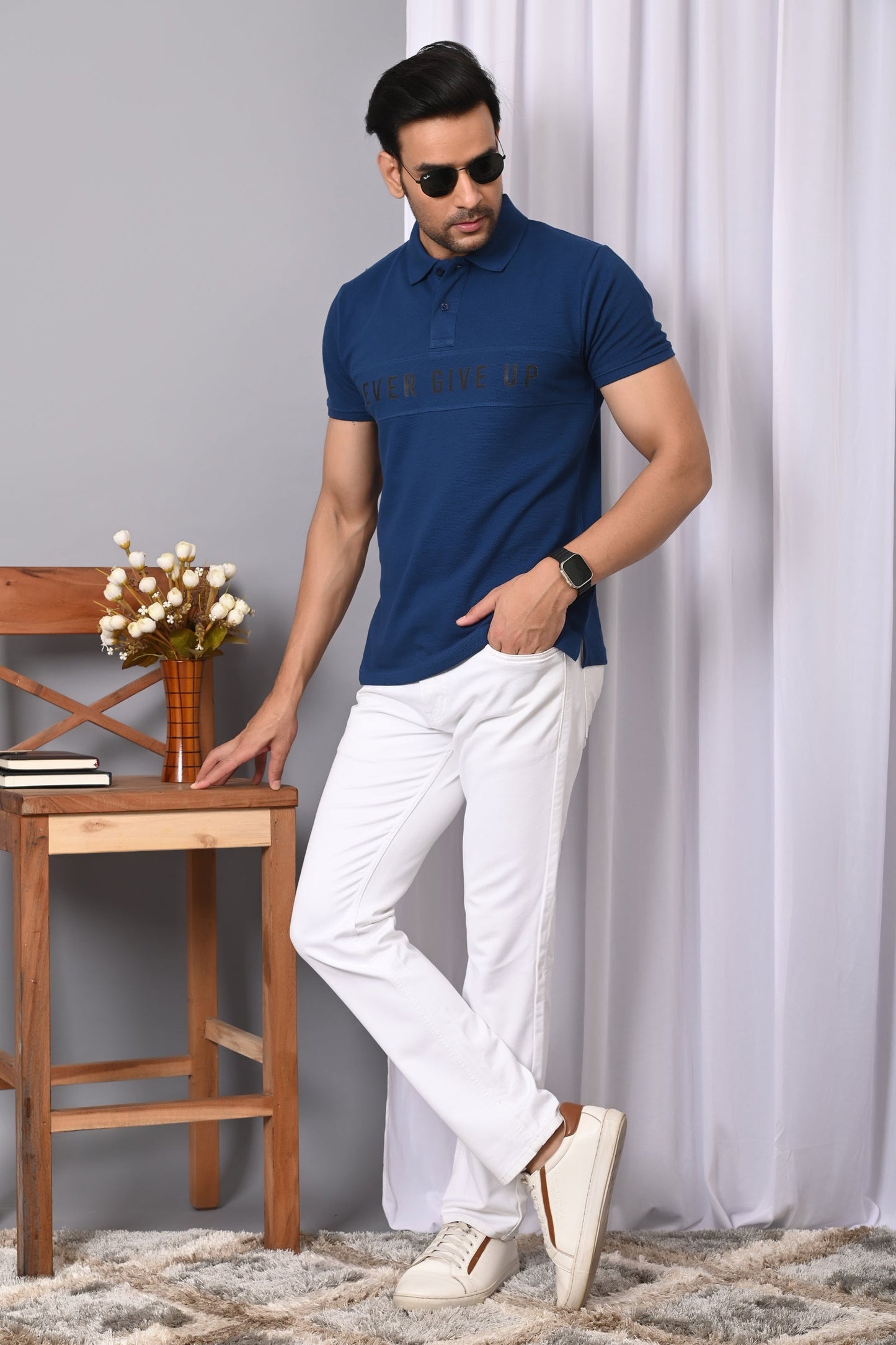 Arbour Men Polo Neck Stylish Casual Half Sleeves T-Shirt