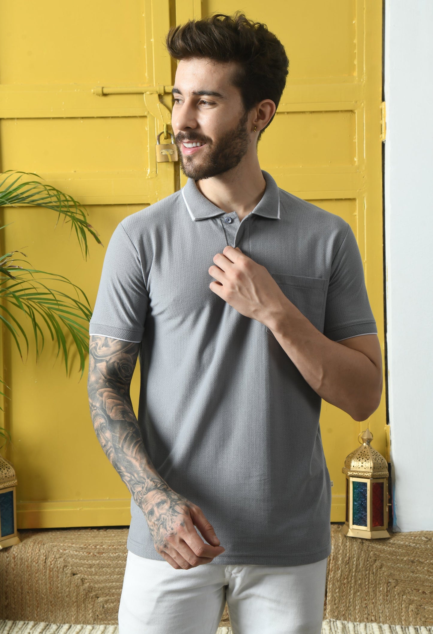 Arbour Men Polo Neck Half Sleeves T-Shirt