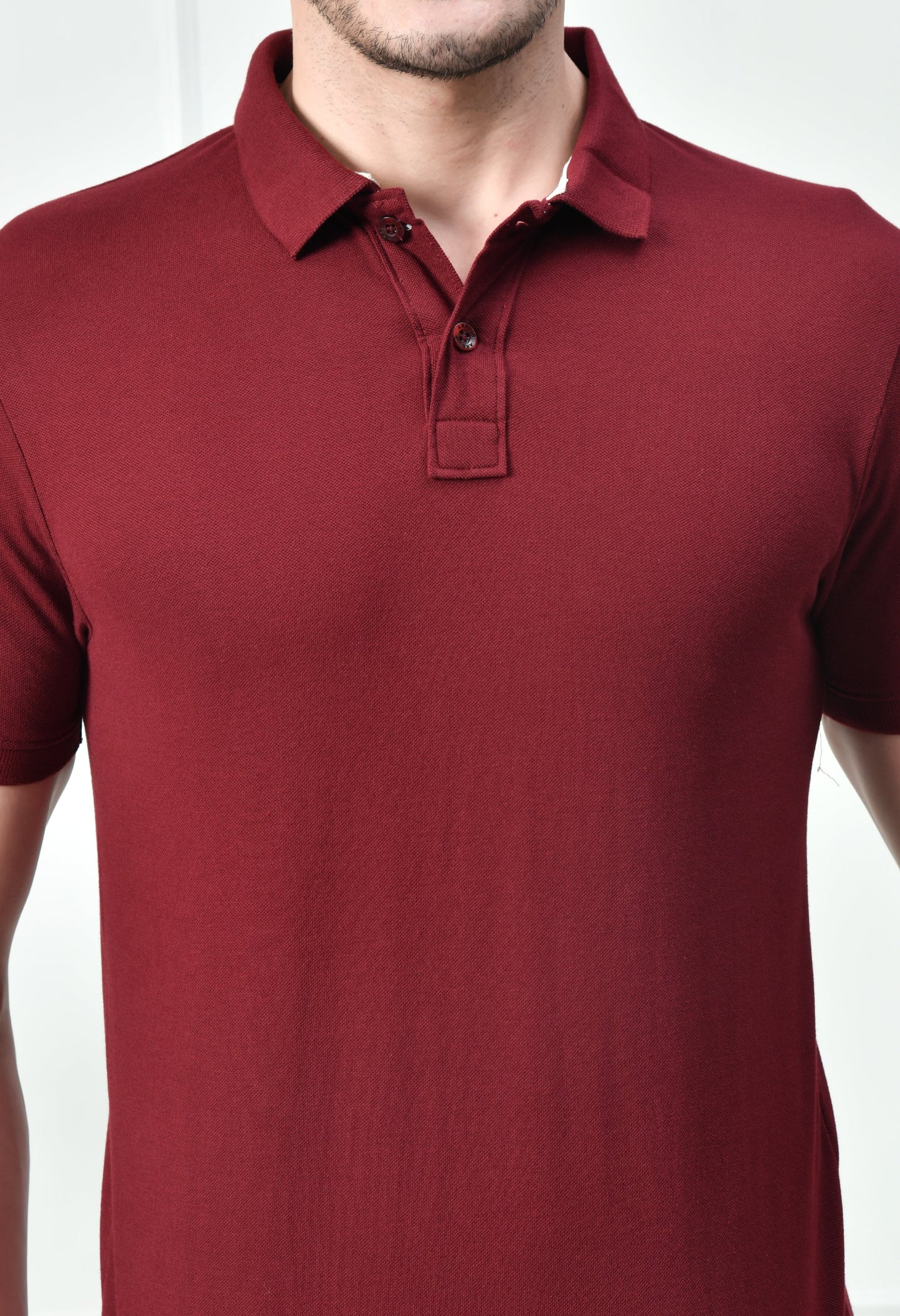 Arbour Men Polo Neck Plain Solid half Sleeves T-Shirt