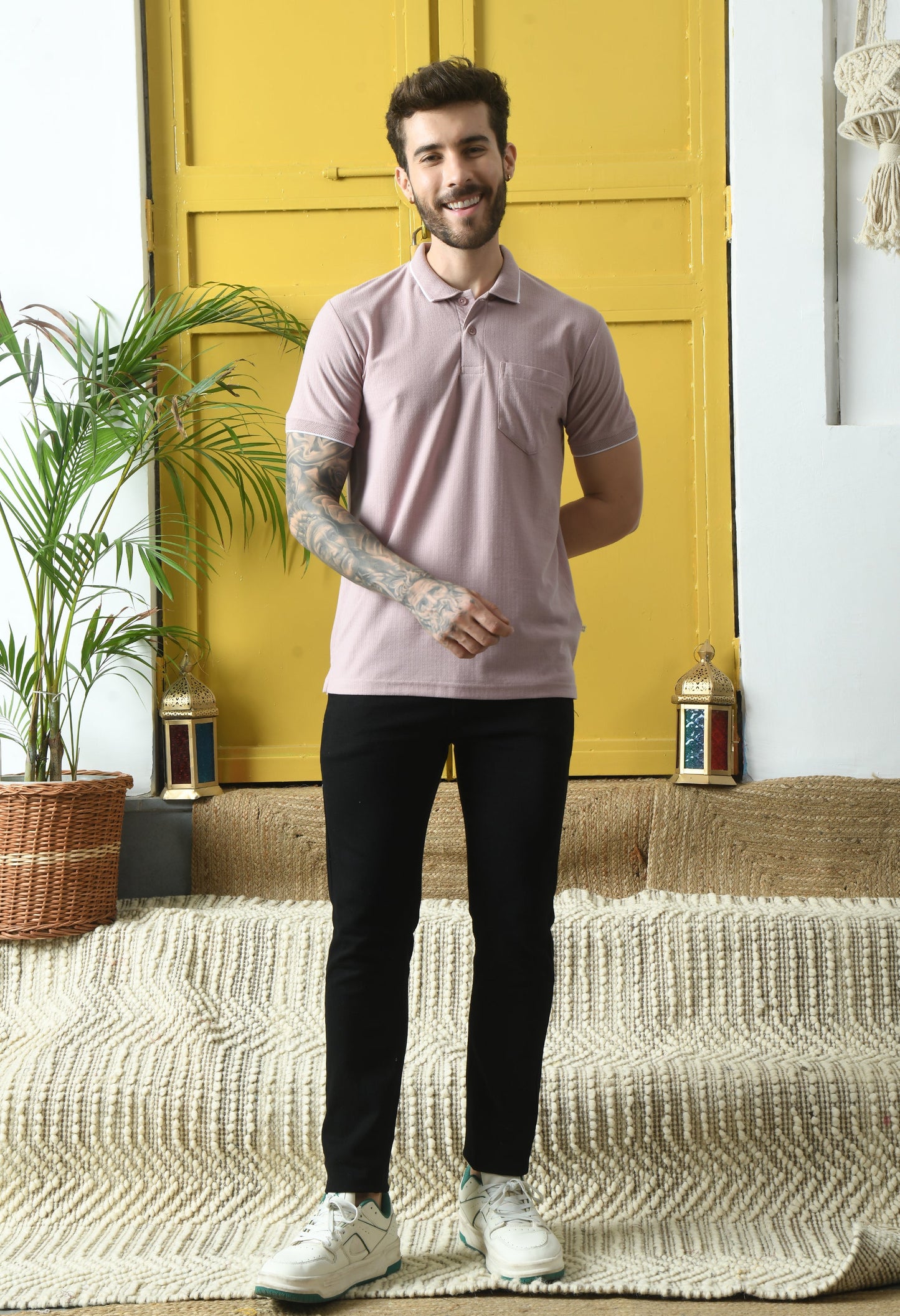 Arbour Men Polo Neck Half Sleeves T-Shirt