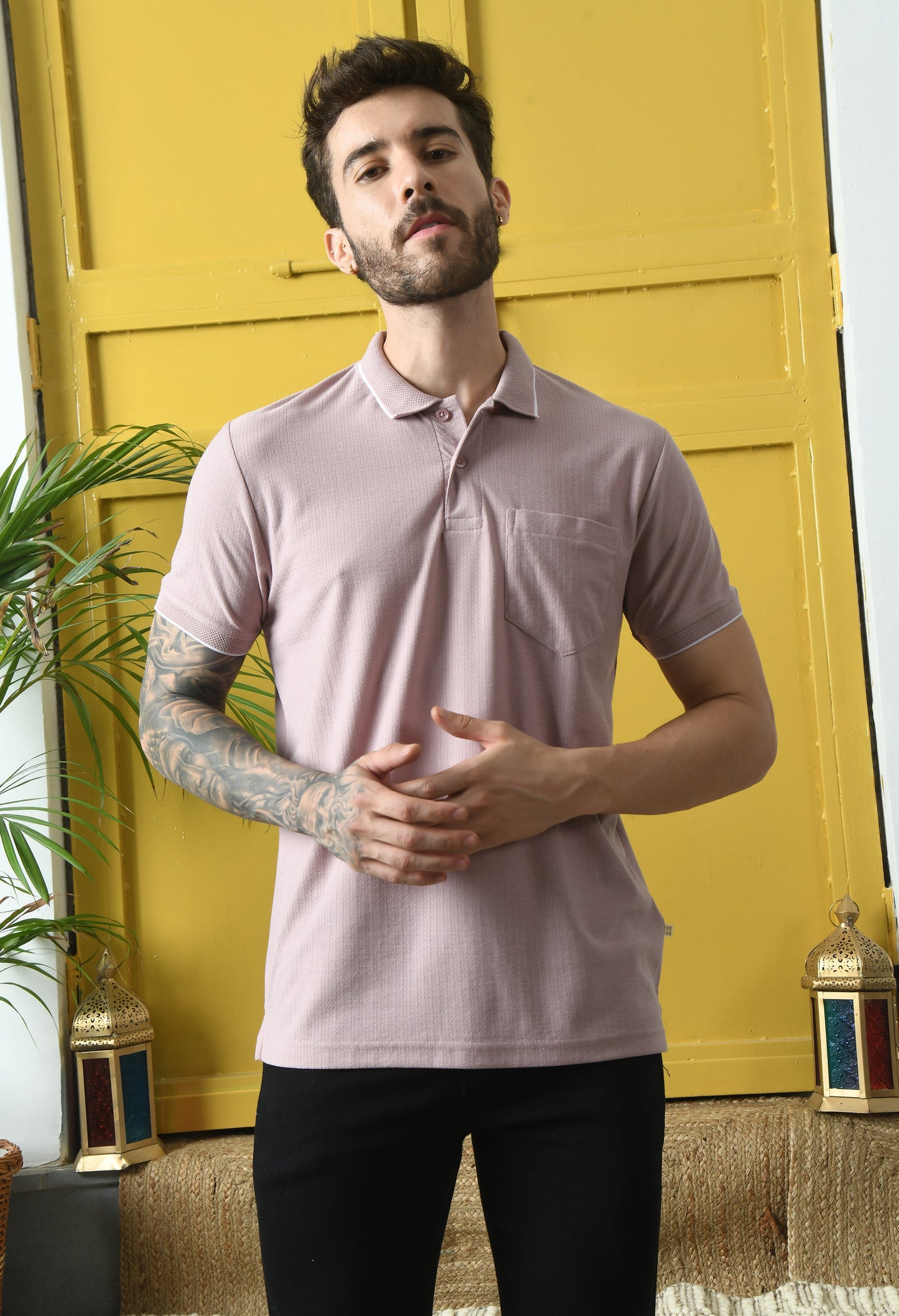 Arbour Men Polo Neck Half Sleeves T-Shirt