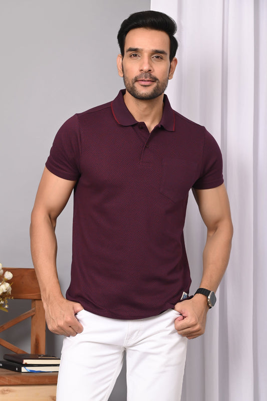 Arbour Men Polo Neck Half Sleeves Casual Packet T-Shirt