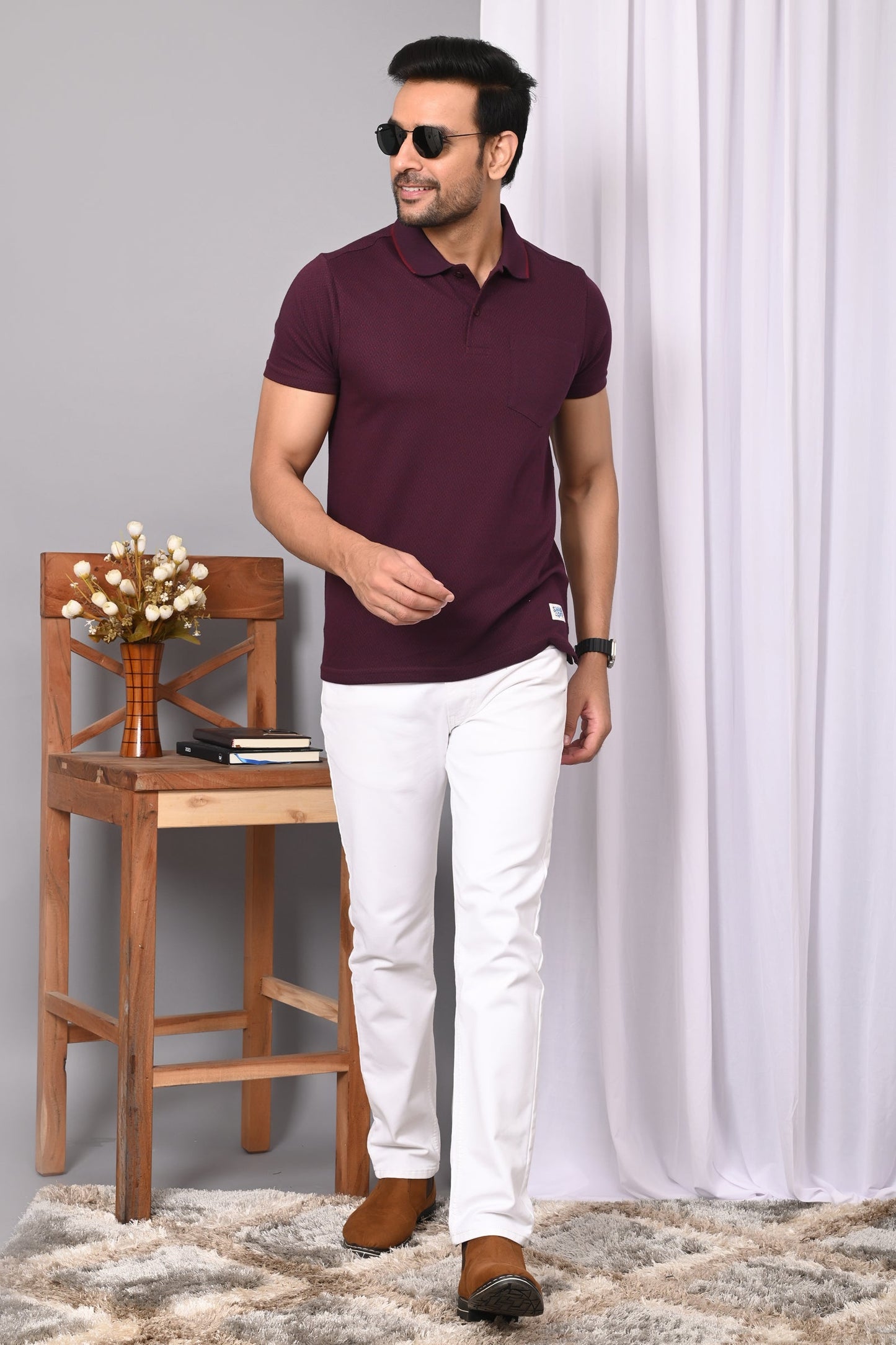 Arbour Men Polo Neck Half Sleeves Casual Packet T-Shirt