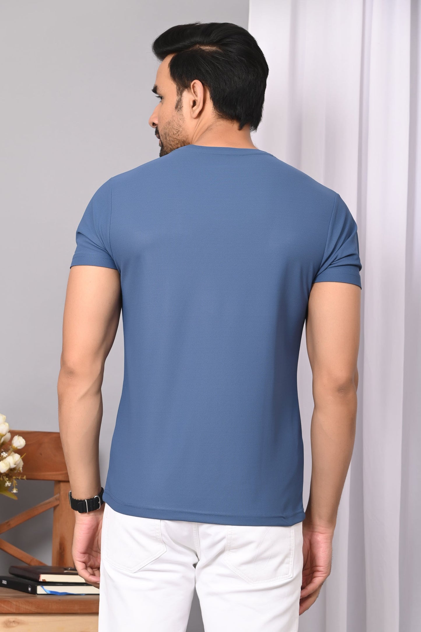 Arbour Men Round Neck Printed Half Sleeves T-Shirt