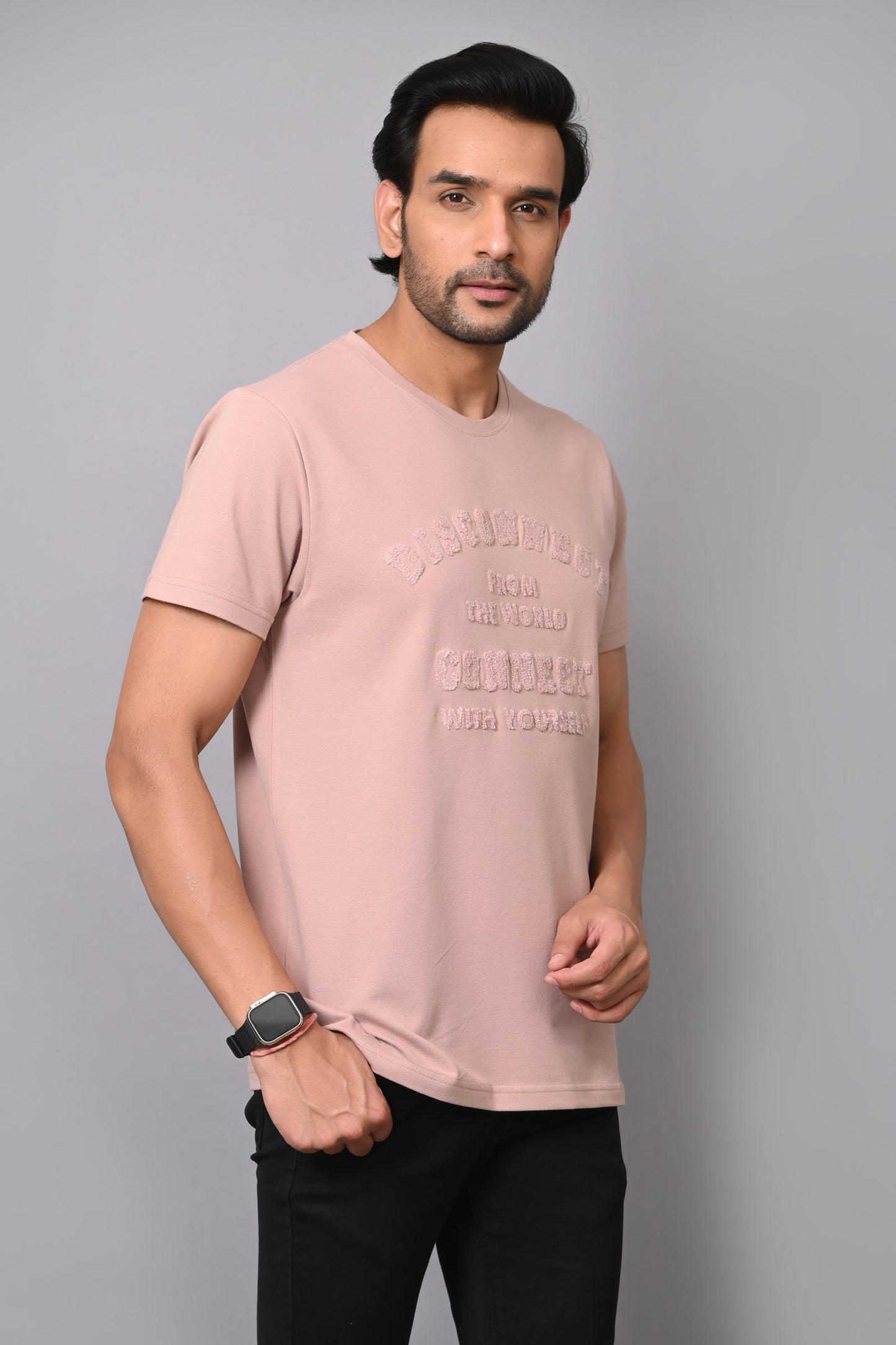 Arbour Men Round Neck Slim Fit T-Shirt