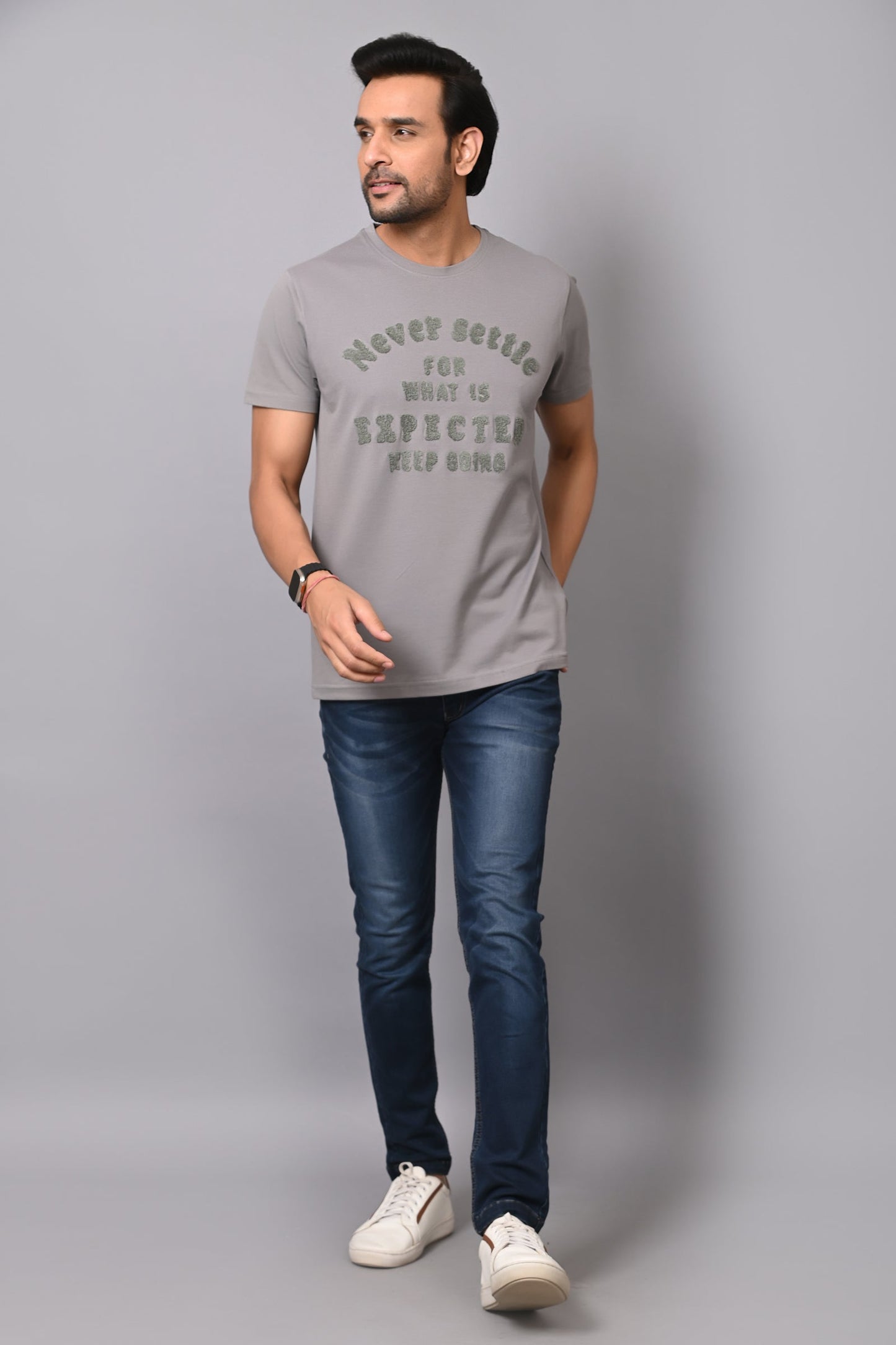 Arbour Men Round Neck Slim Fit T-Shirt