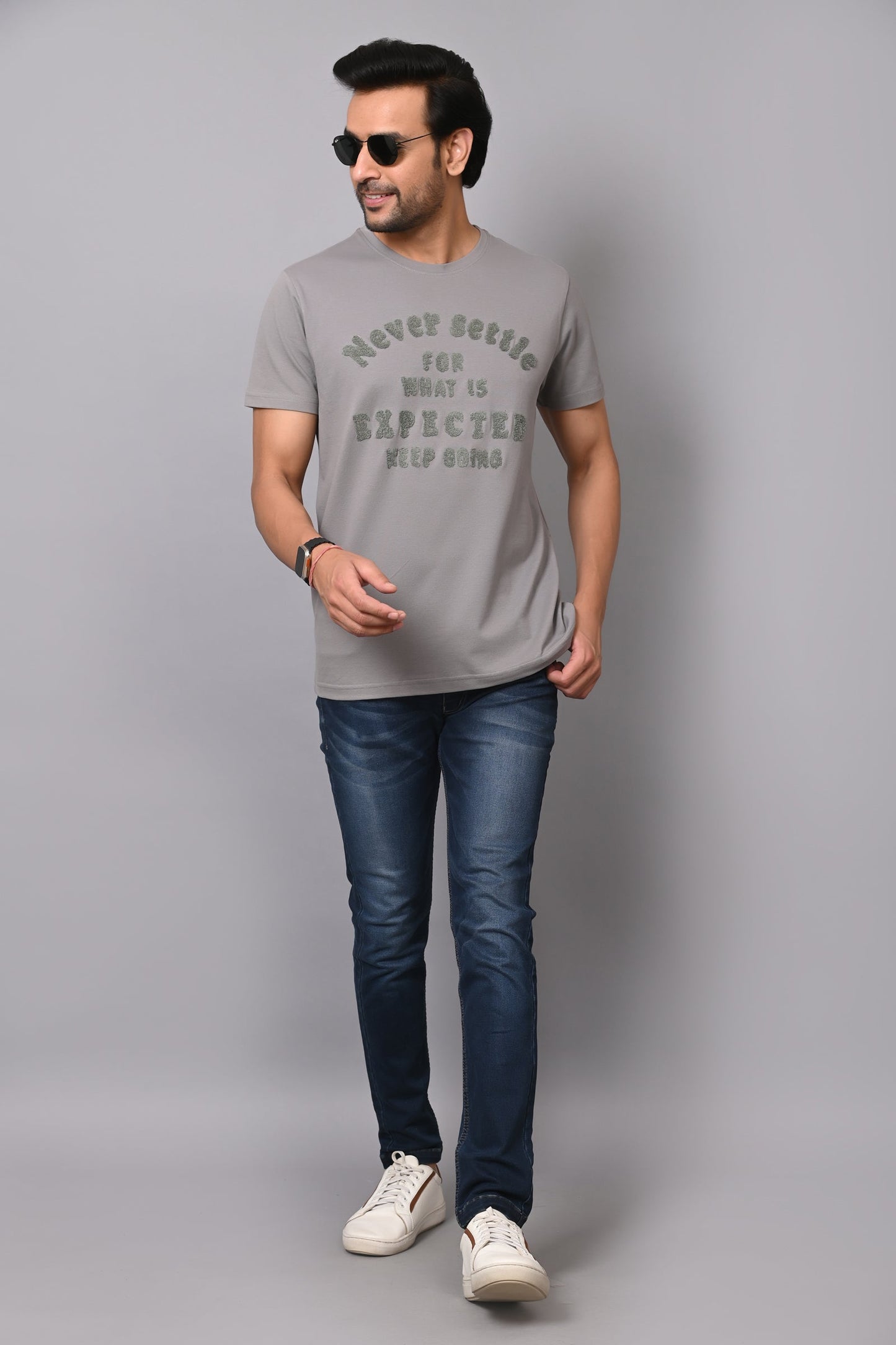 Arbour Men Round Neck Slim Fit T-Shirt