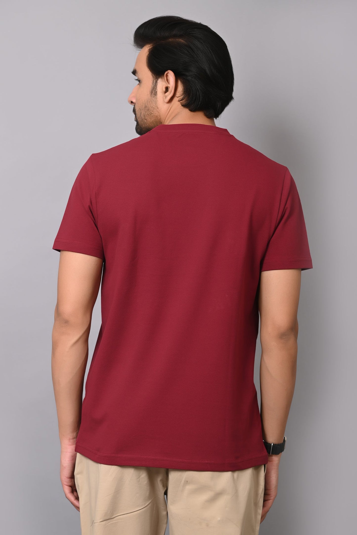 Arbour Men Round Neck Slim Fit T-Shirt