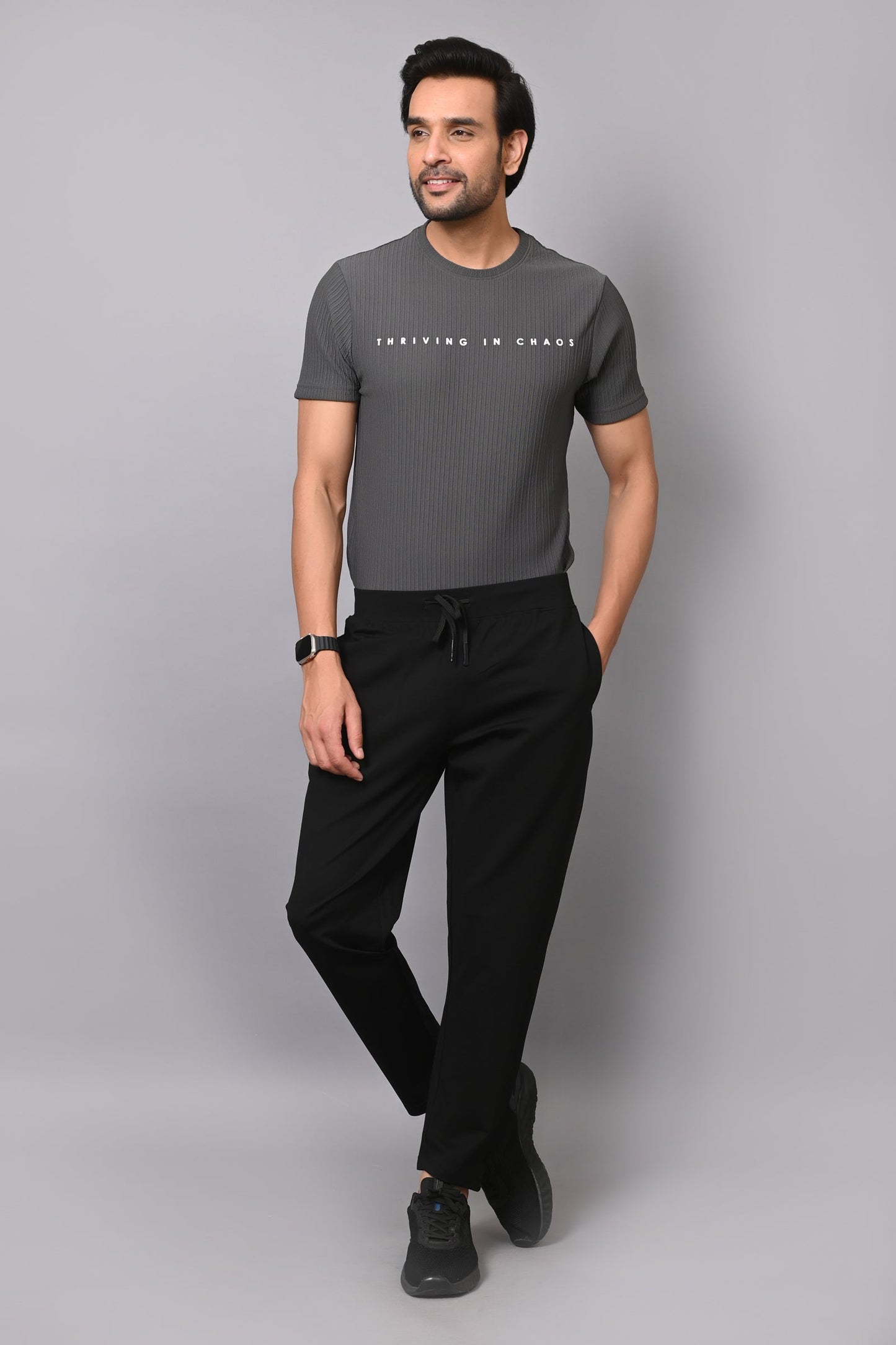 Arbour Men Solid Slim Fit Casual Track Pants