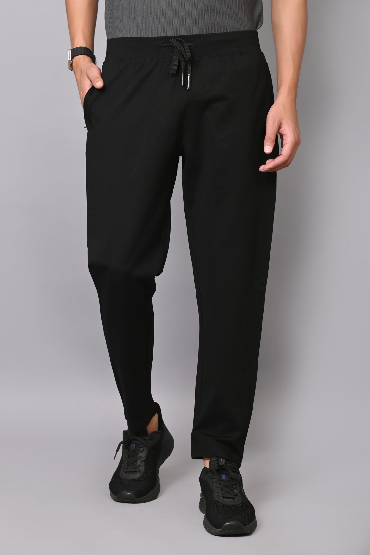 Arbour Men Solid Slim Fit Casual Track Pants