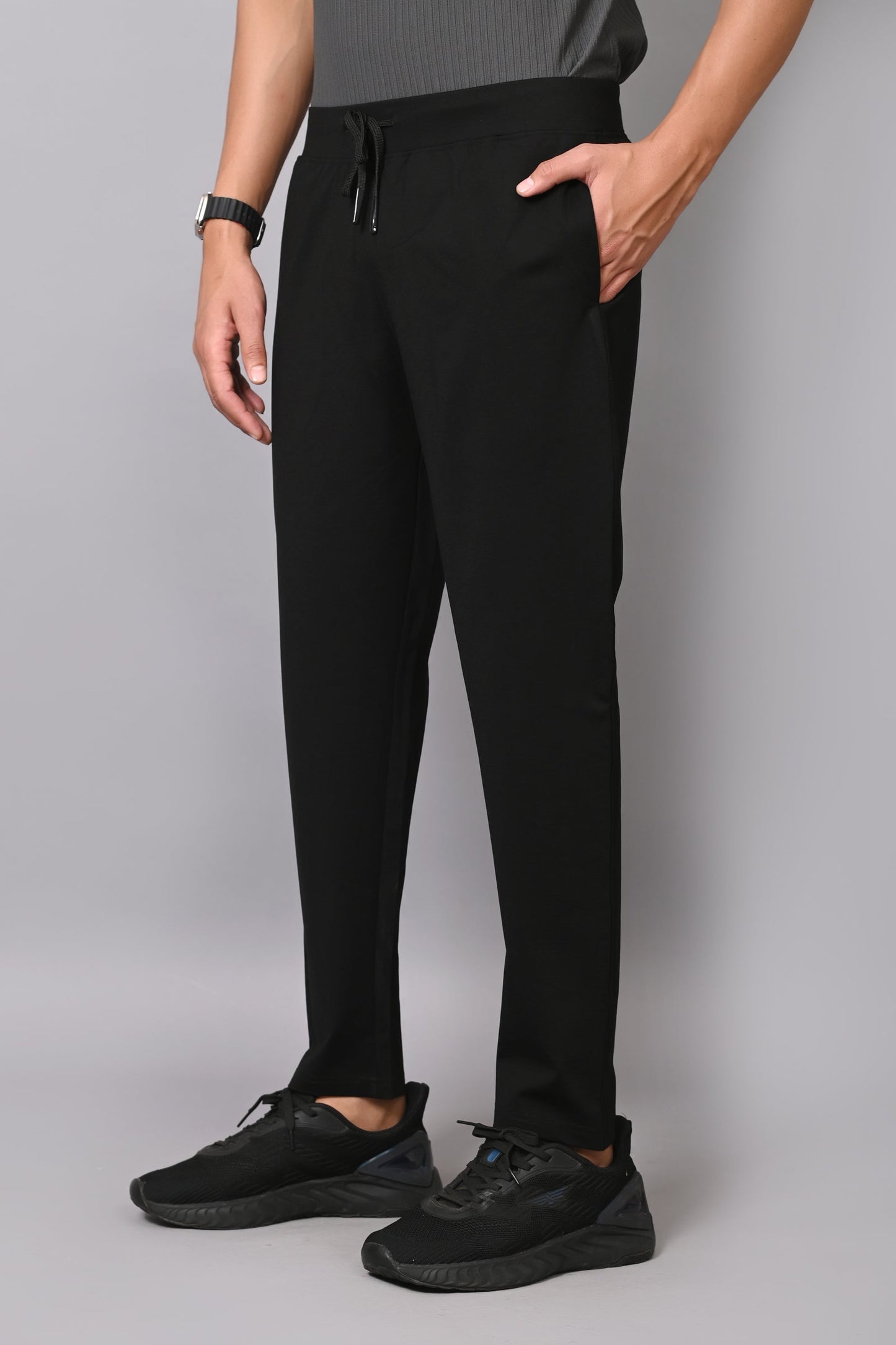 Arbour Men Solid Slim Fit Casual Track Pants