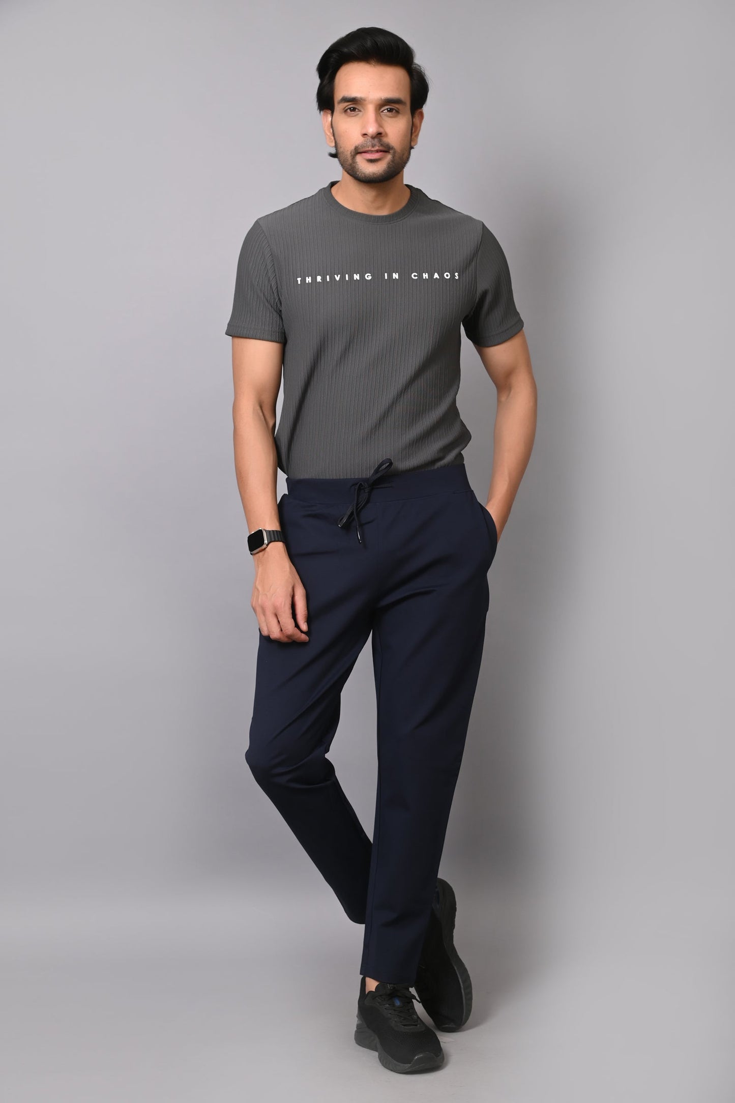 Arbour Men Solid Slim Fit Casual Track Pants