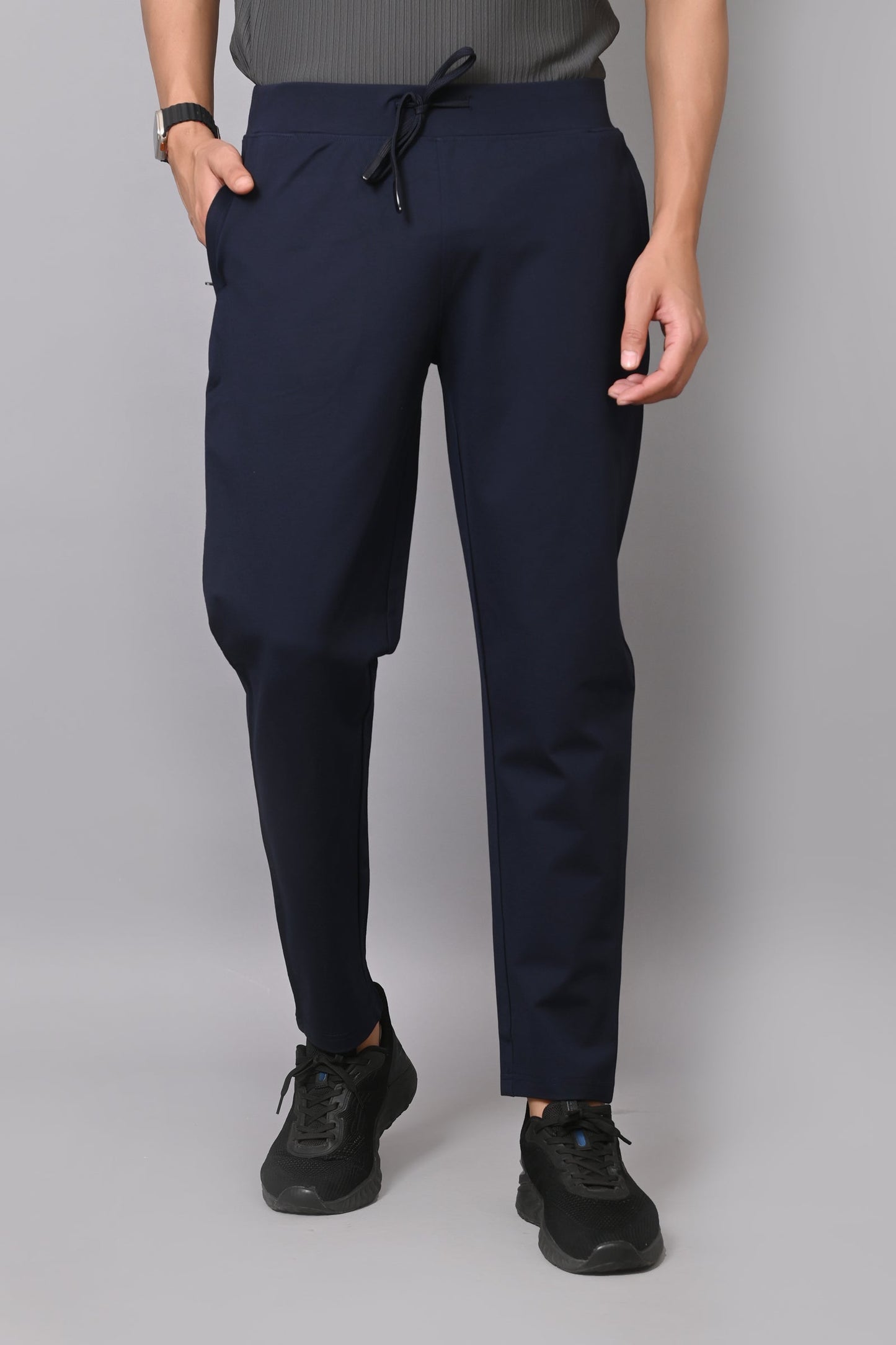 Arbour Men Solid Slim Fit Casual Track Pants