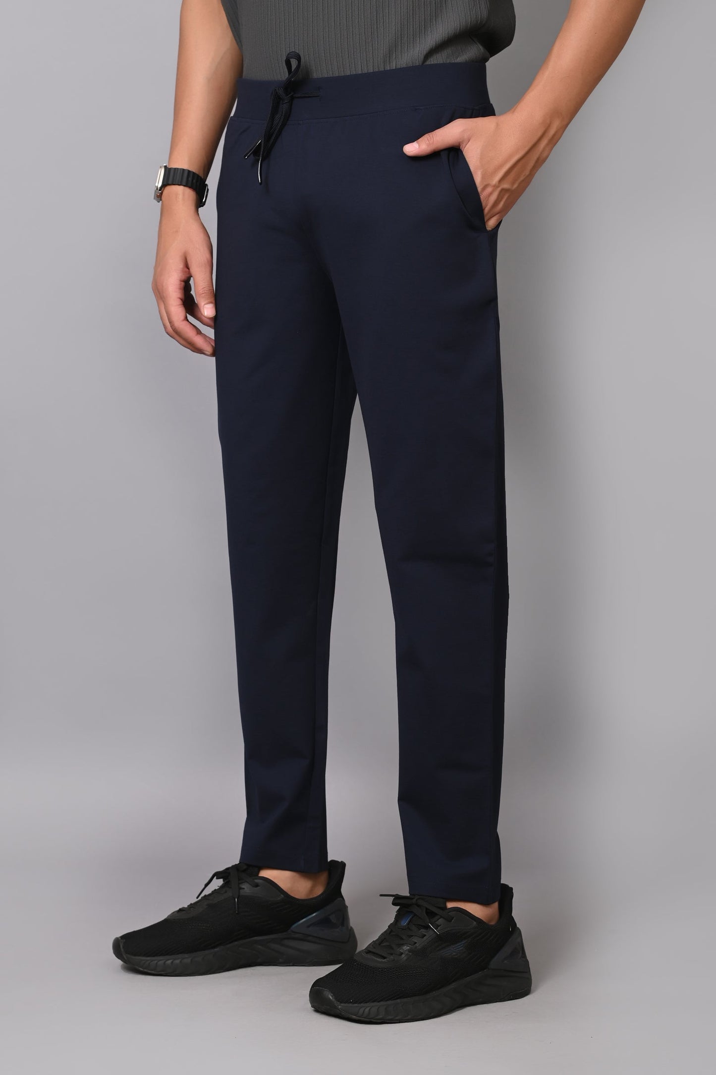 Arbour Men Solid Slim Fit Casual Track Pants