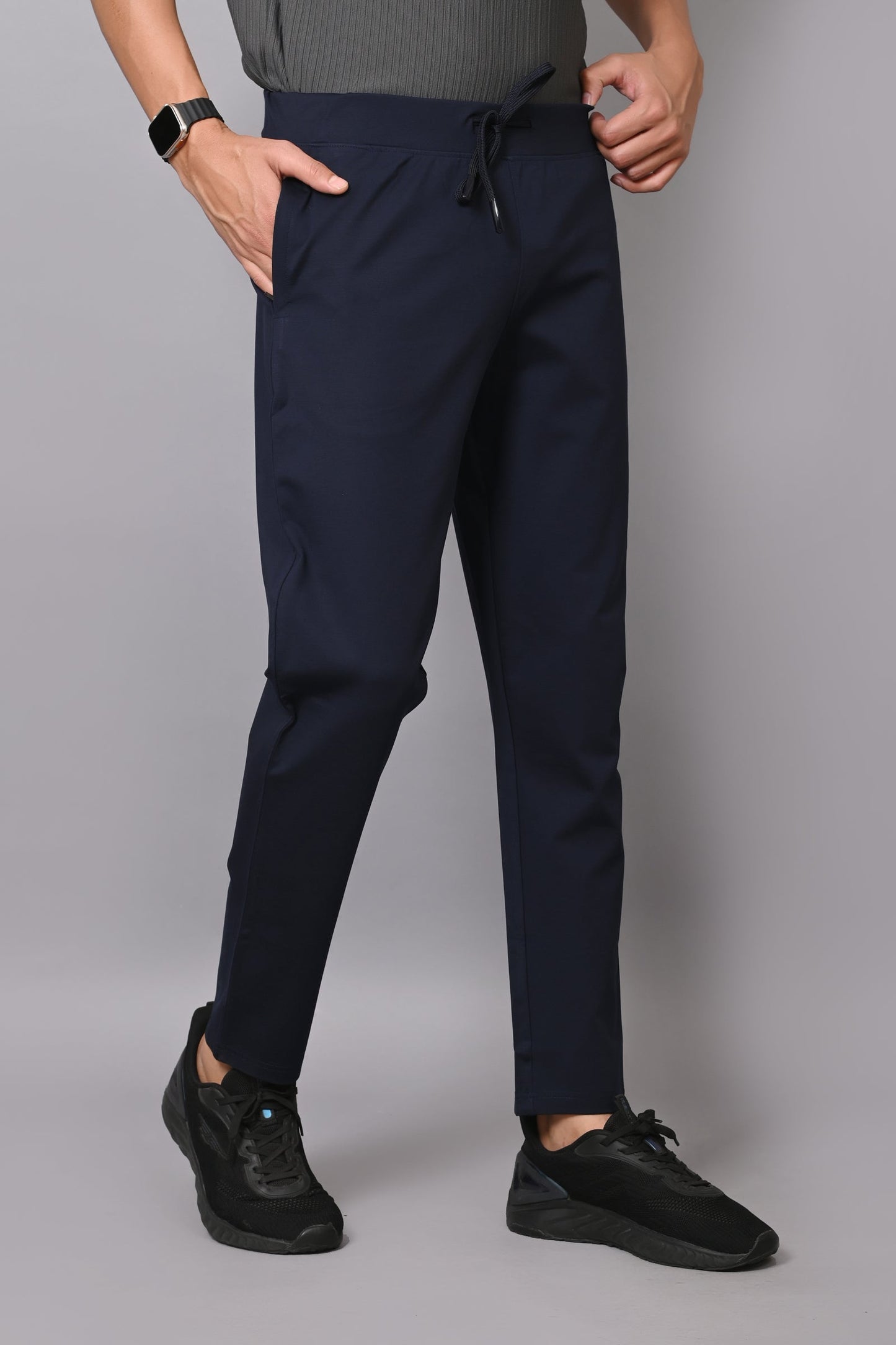 Arbour Men Solid Slim Fit Casual Track Pants