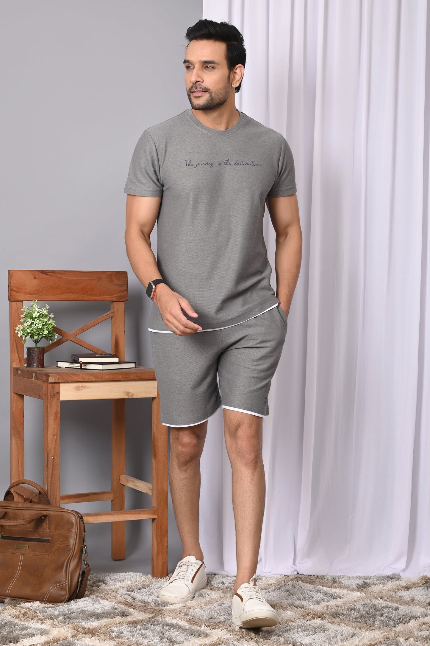 Arbour Men Solid Co-Ord Set