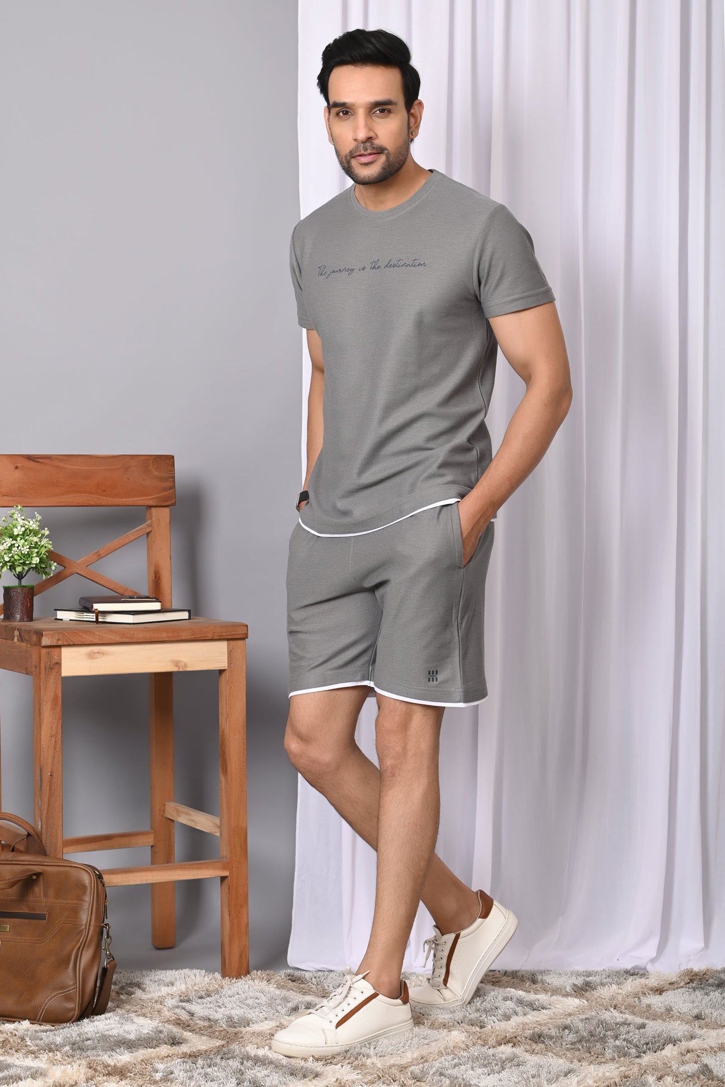 Arbour Men Solid Co-Ord Set