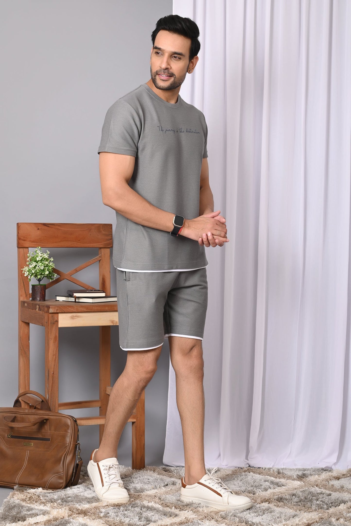 Arbour Men Solid Co-Ord Set