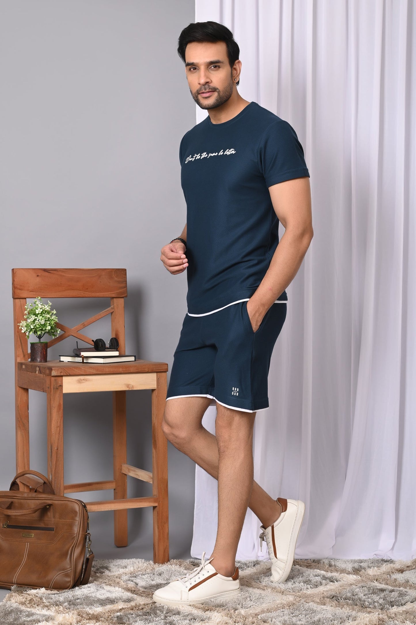 Arbour Men Solid Co-Ord Set