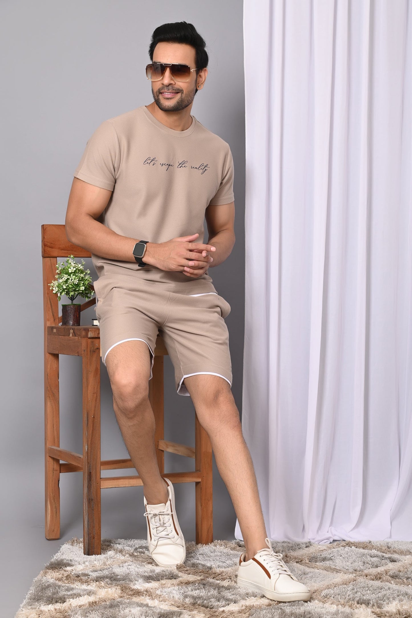 Arbour Men Solid Co-Ord Set