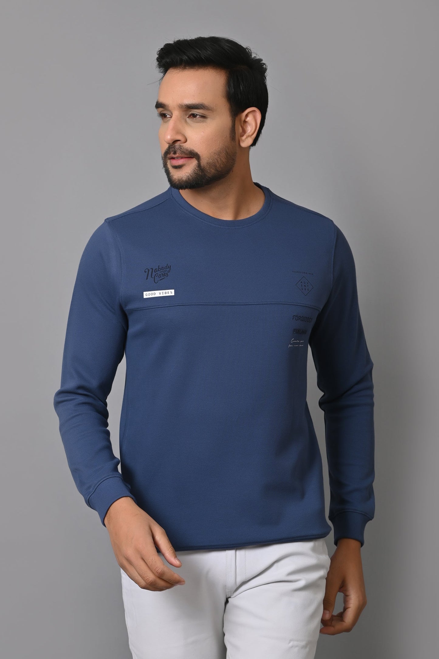 Arbour Men Round Neck Full Sleeves T-Shirt