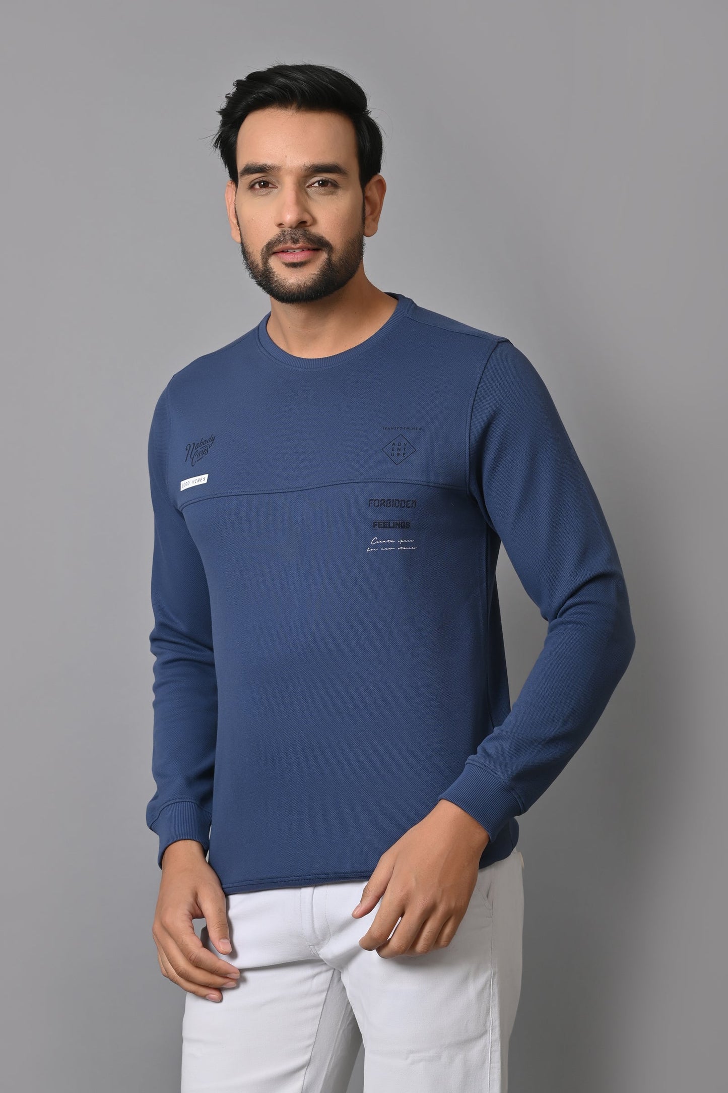 Arbour Men Round Neck Full Sleeves T-Shirt