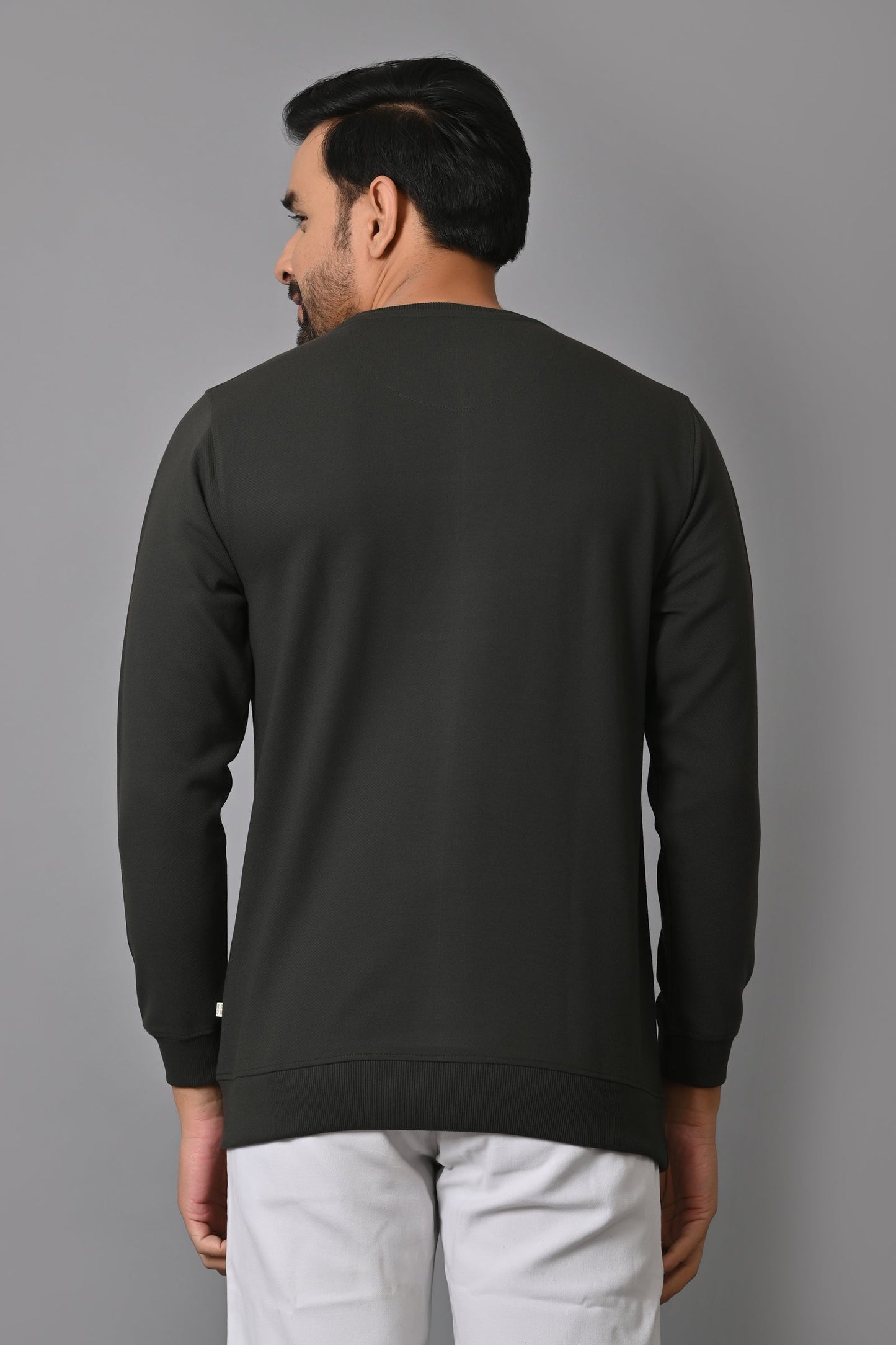 Arbour Men Round Neck Slim Fit Full Sleeves T-Shirt