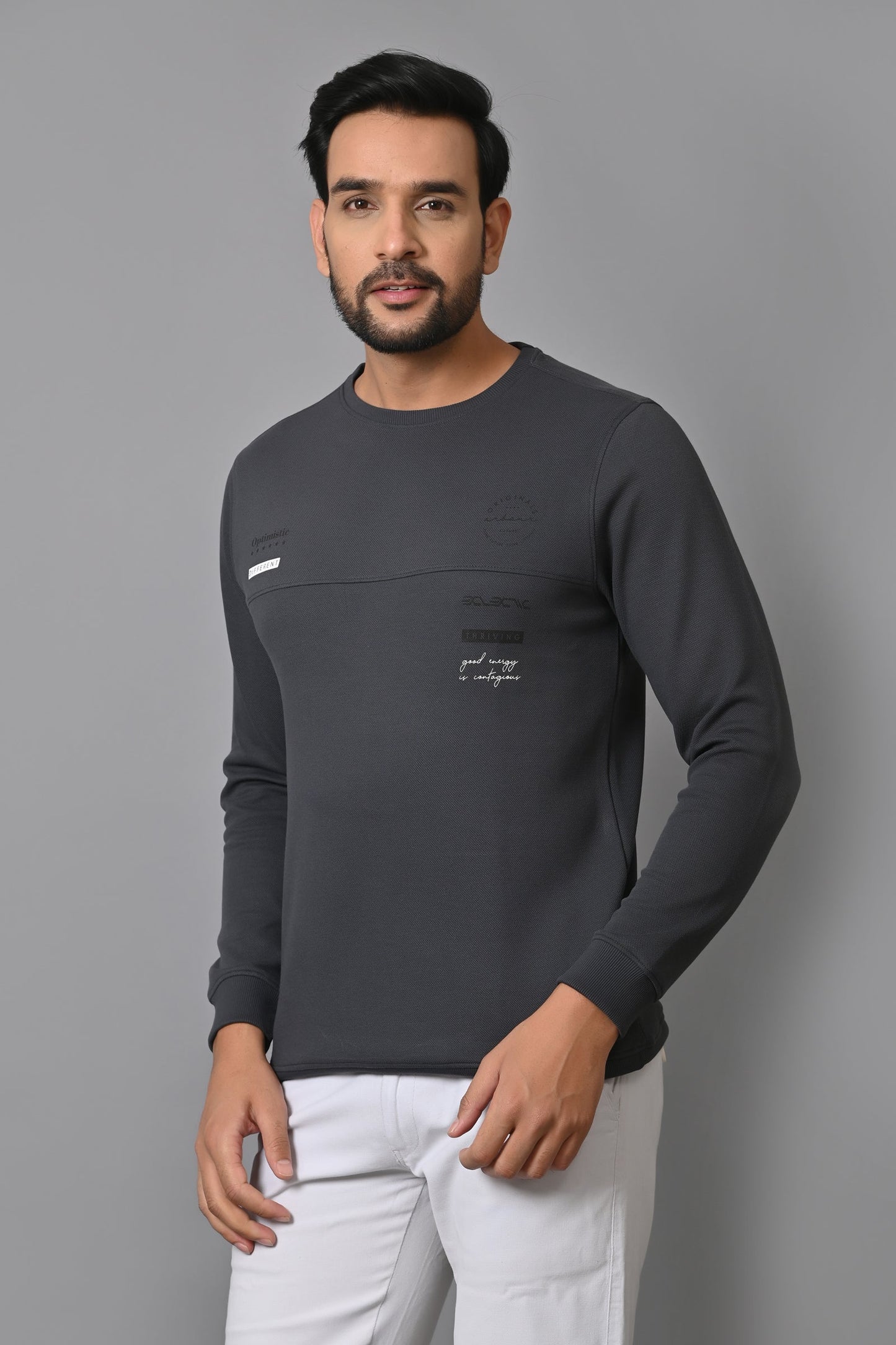 Arbour Men Round Neck Full Sleeves T-Shirt