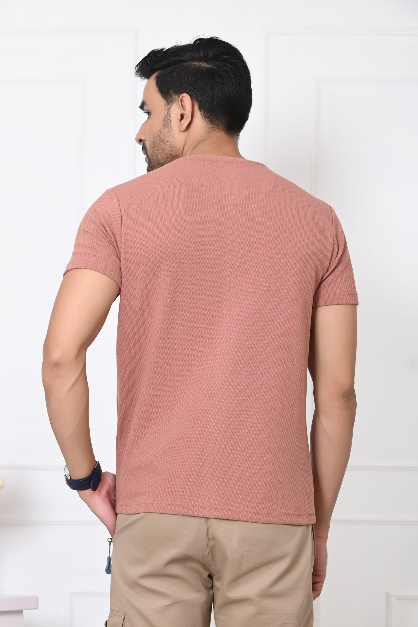 Arbour Men Round Neck Printed Half Sleeves T-Shirt