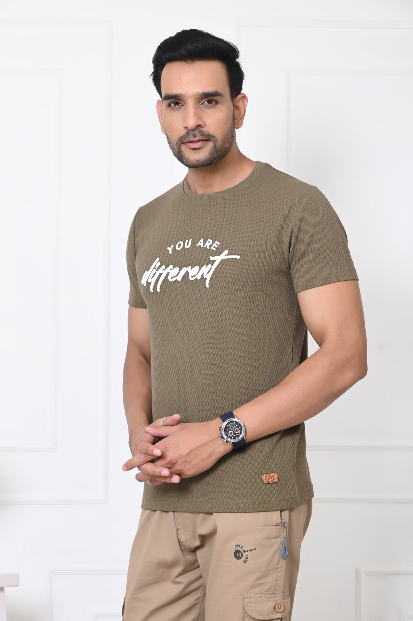 Arbour Men Round Neck Printed Half Sleeves T-Shirt