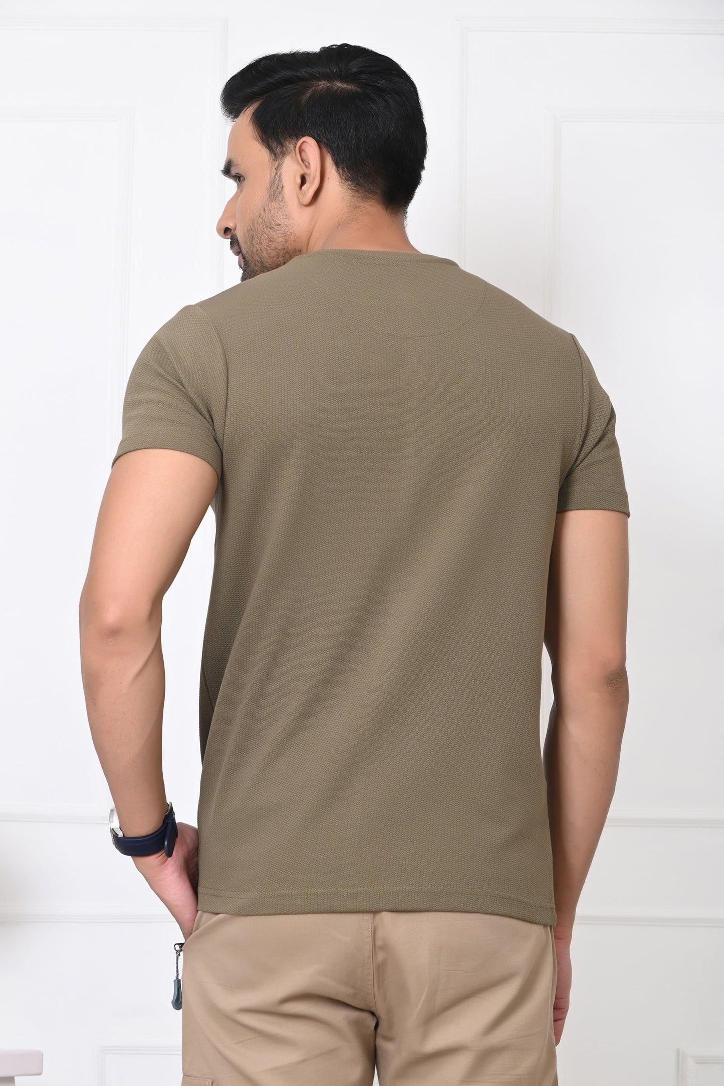 Arbour Men Round Neck Printed Half Sleeves T-Shirt