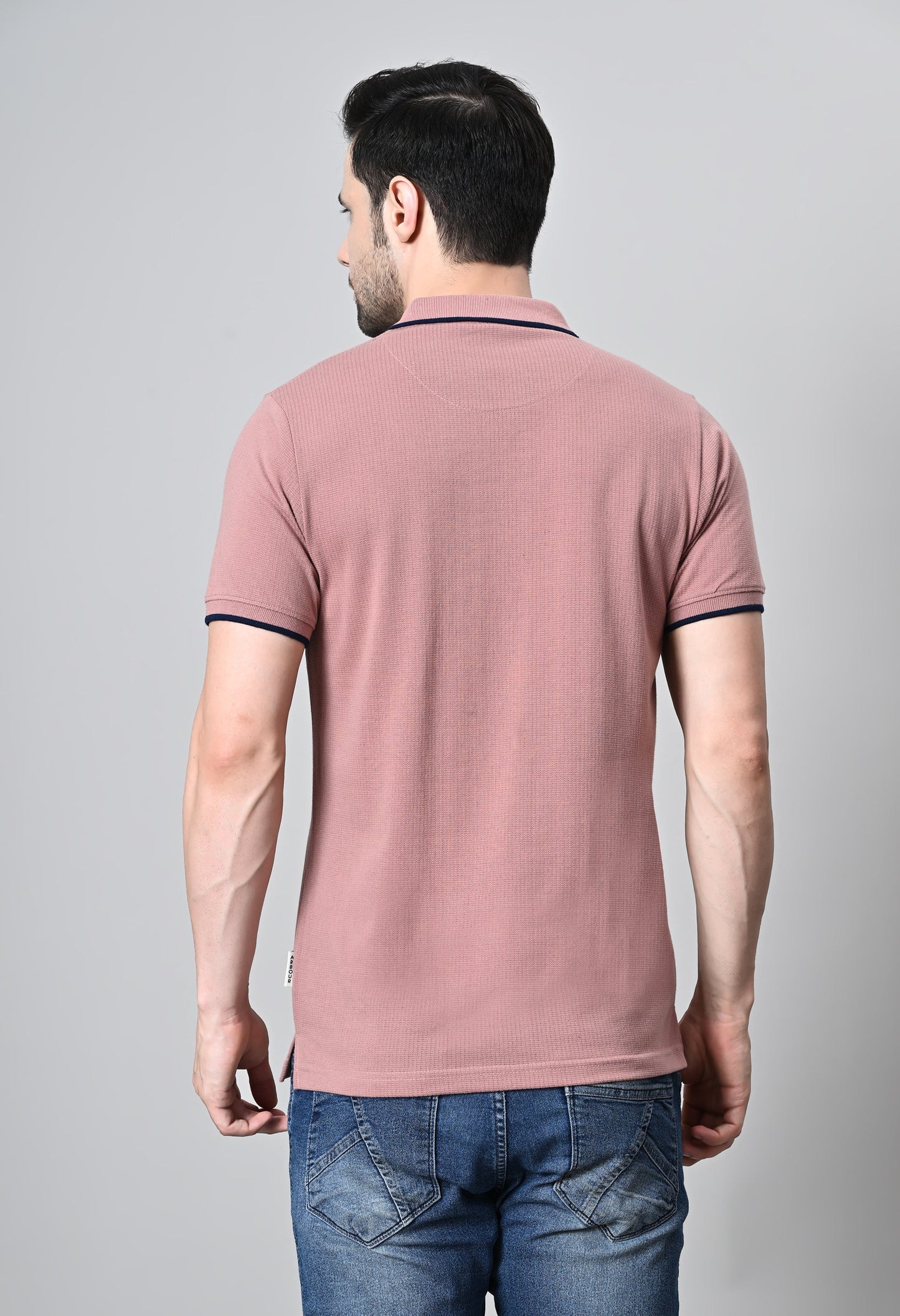 Arbour Men Polo Neck Half Sleeves Solid Pocket T-Shirt