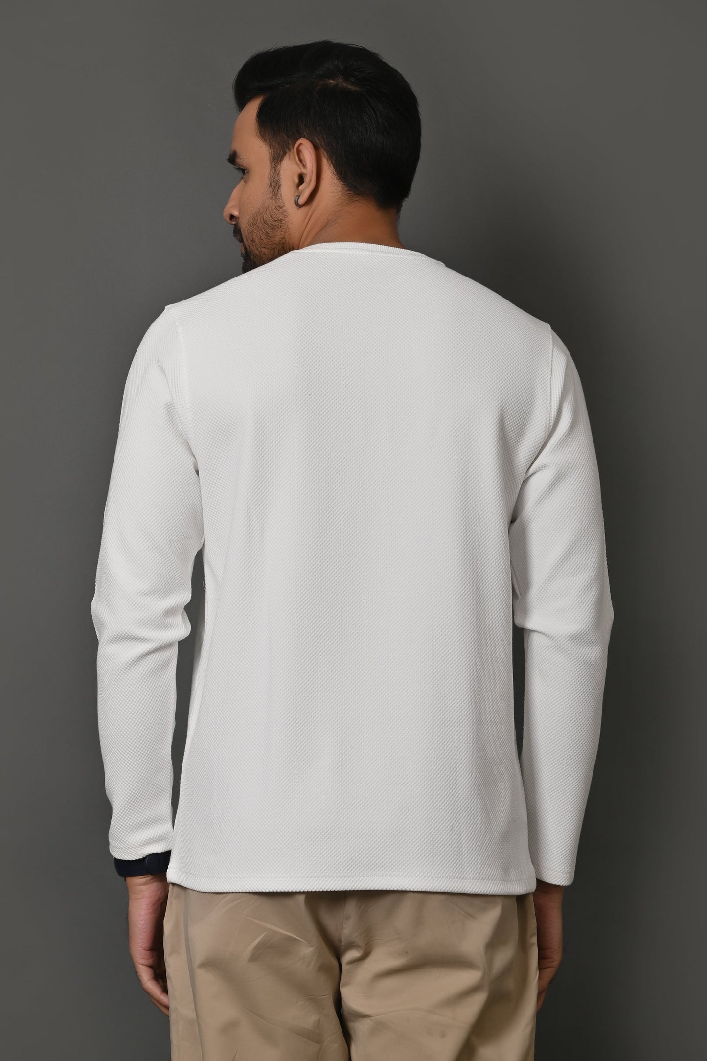 Arbour Men Henley Neck Full Sleeves T-Shirt