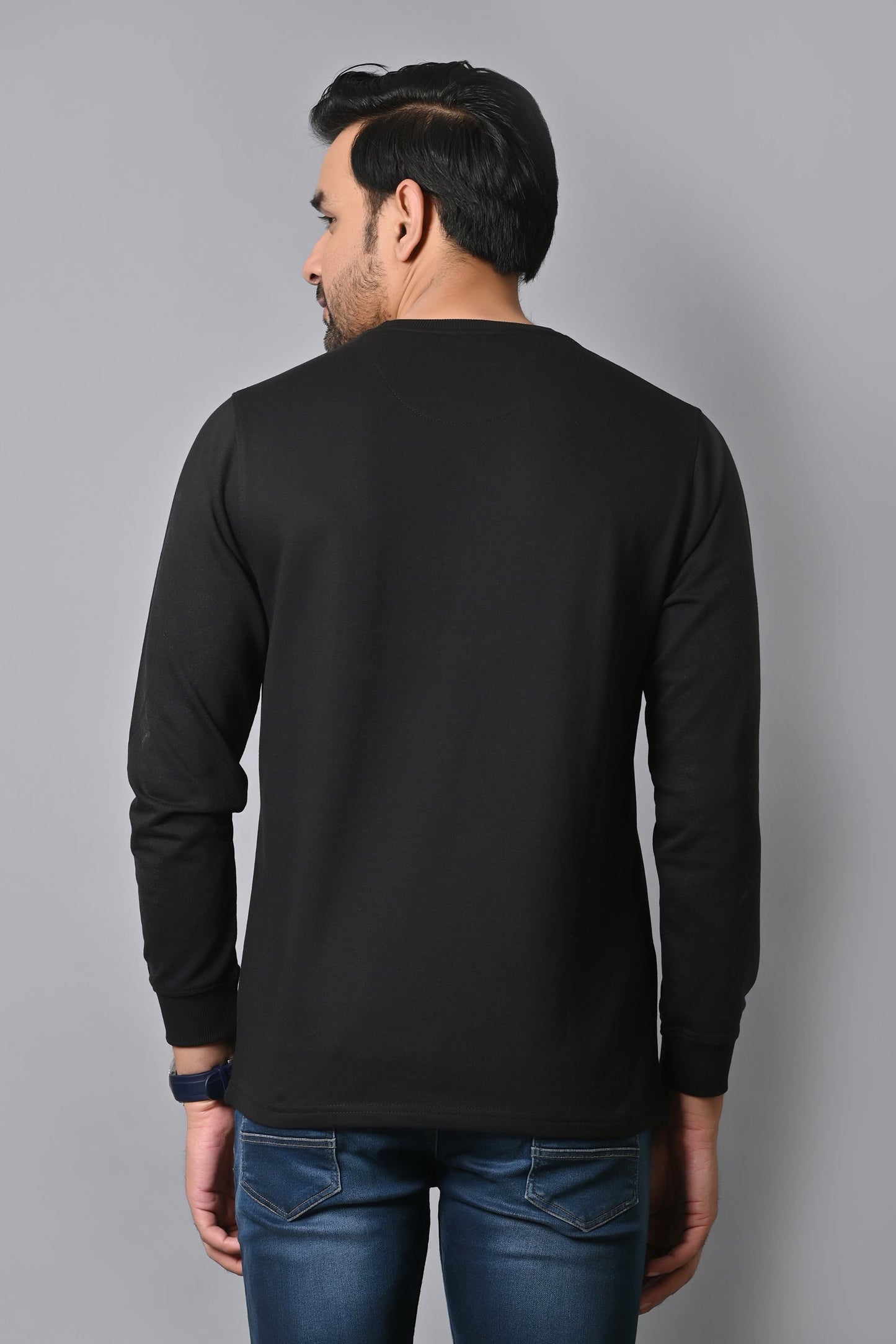 Arbour Men Round Neck Printed Full Sleeves T-Shirt