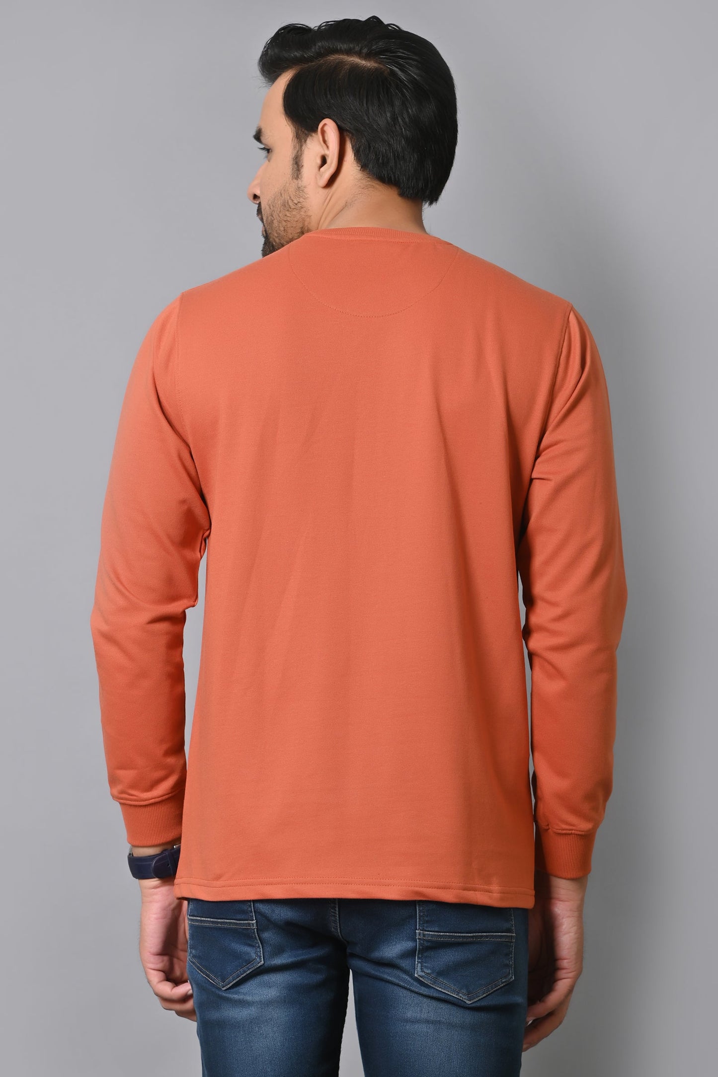 Arbour Men Round Neck Printed Full Sleeves T-Shirt