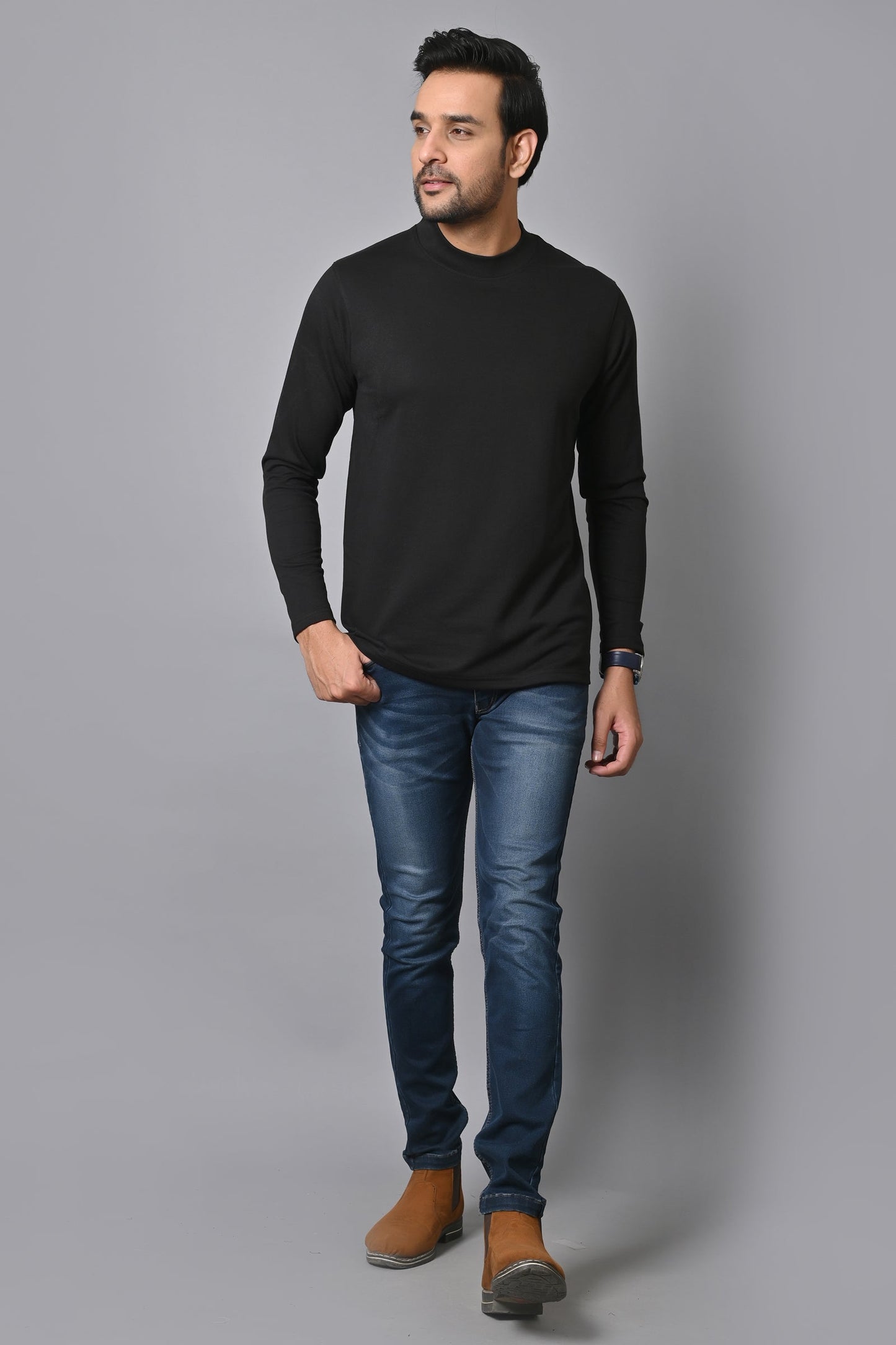 Arbour Men Round Neck Full Sleeves T-Shirt