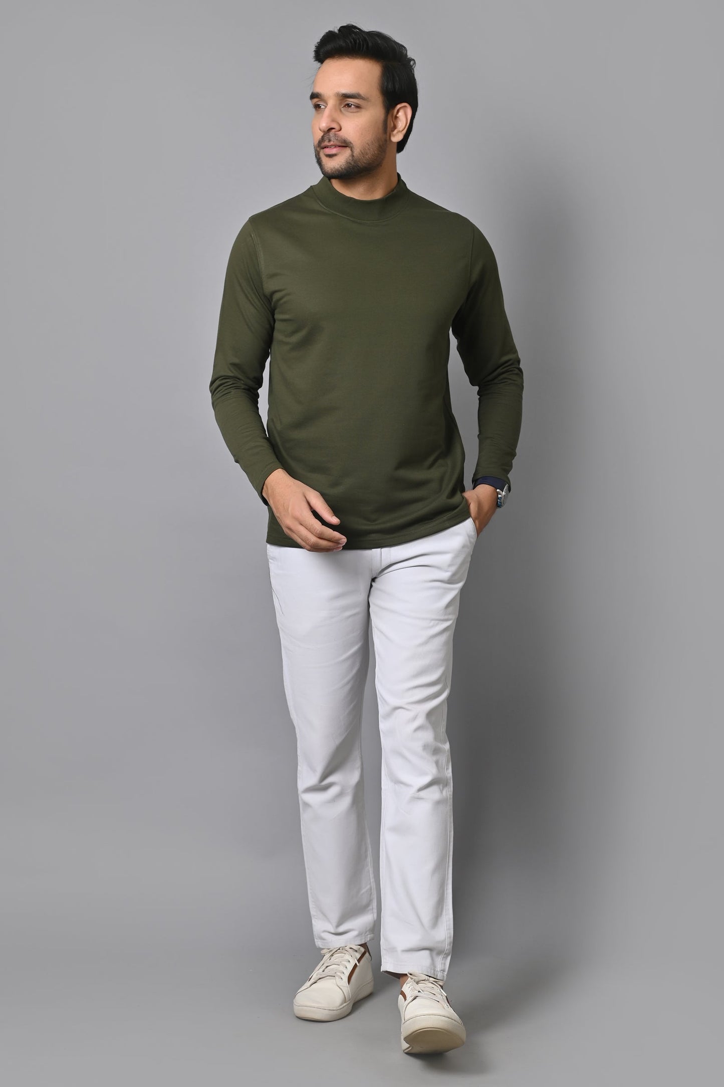 Arbour Men Round Neck Full Sleeves T-Shirt