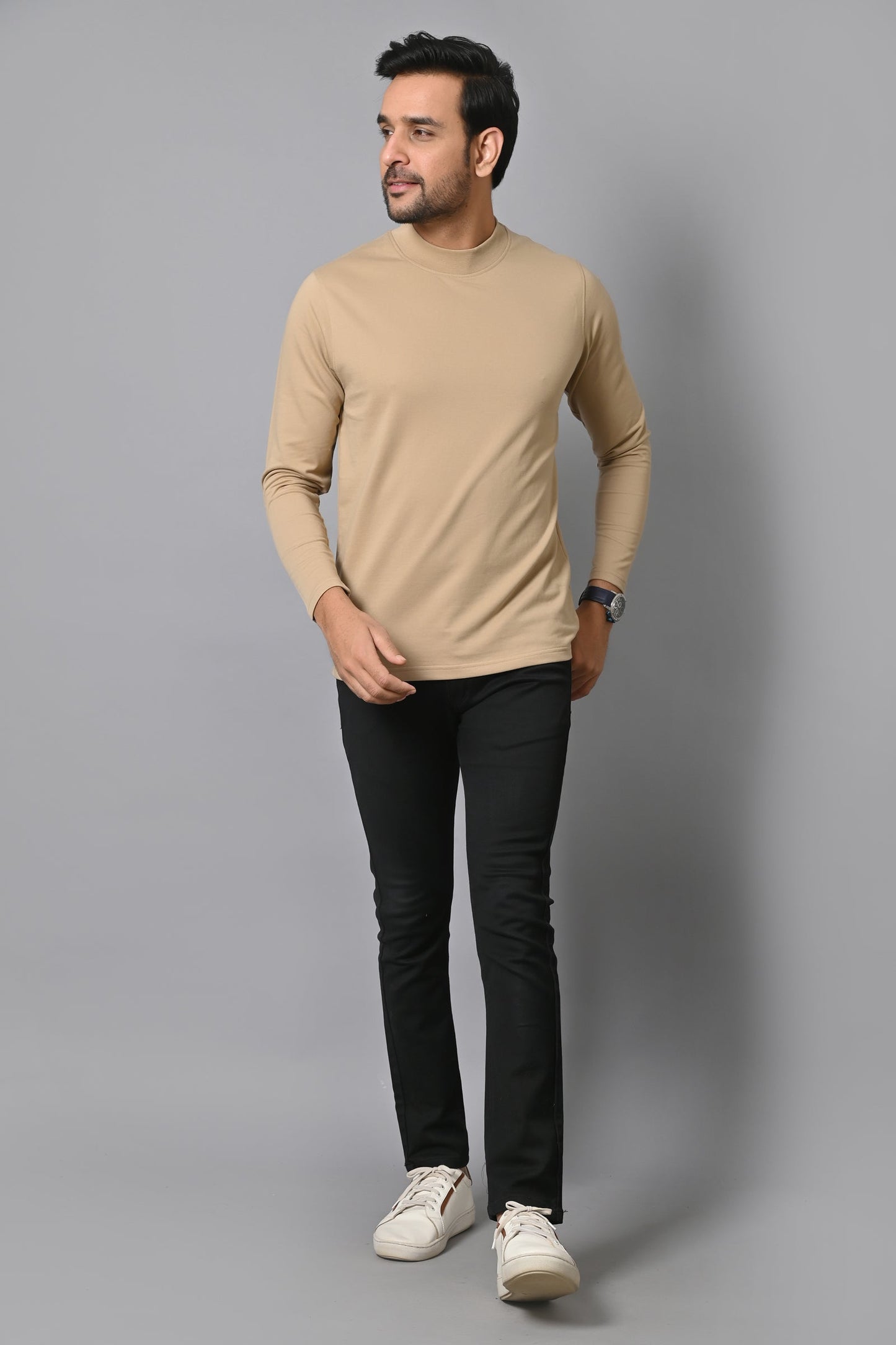 Arbour Men Round Neck Full Sleeves T-Shirt