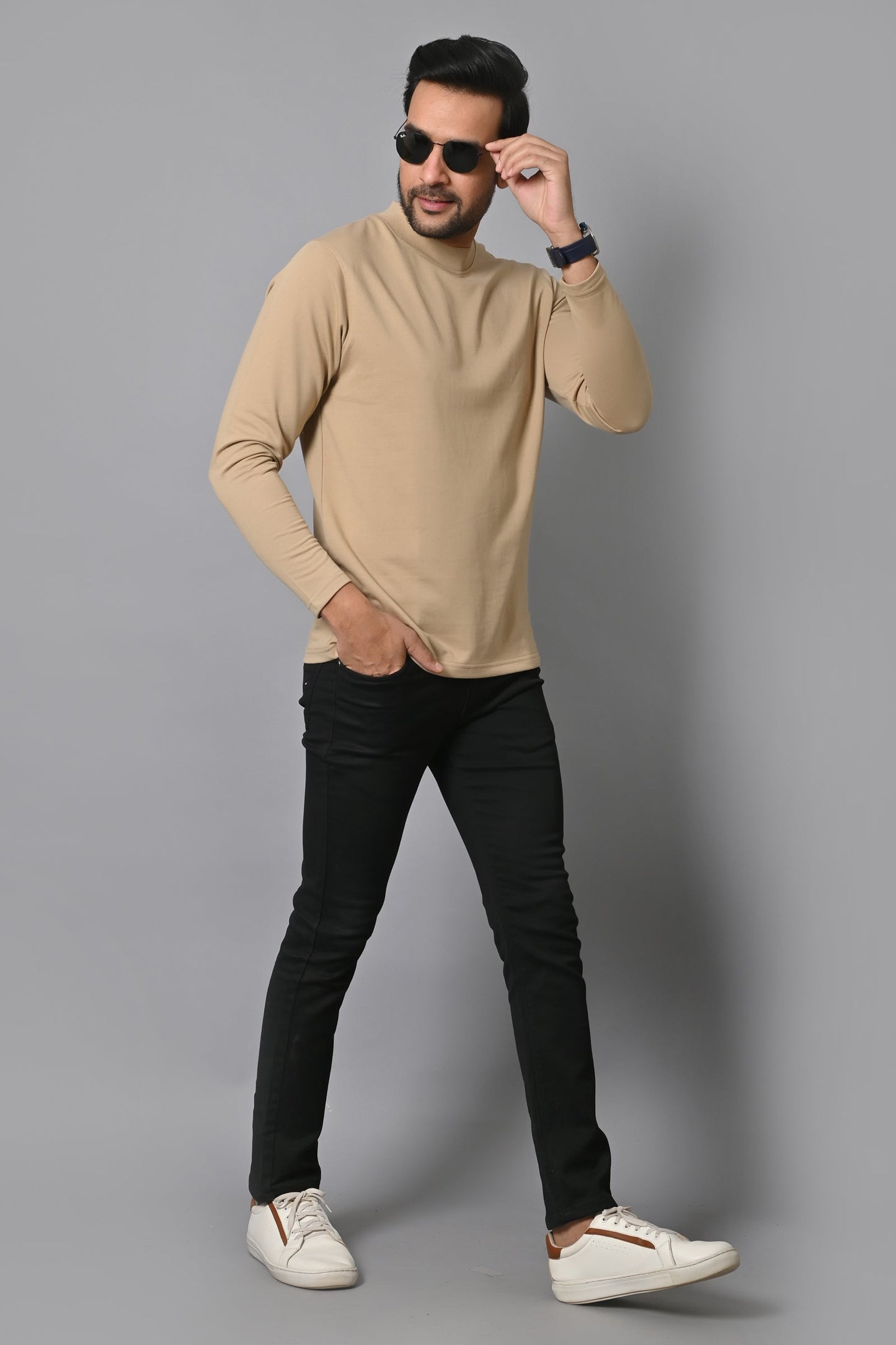 Arbour Men Round Neck Full Sleeves T-Shirt