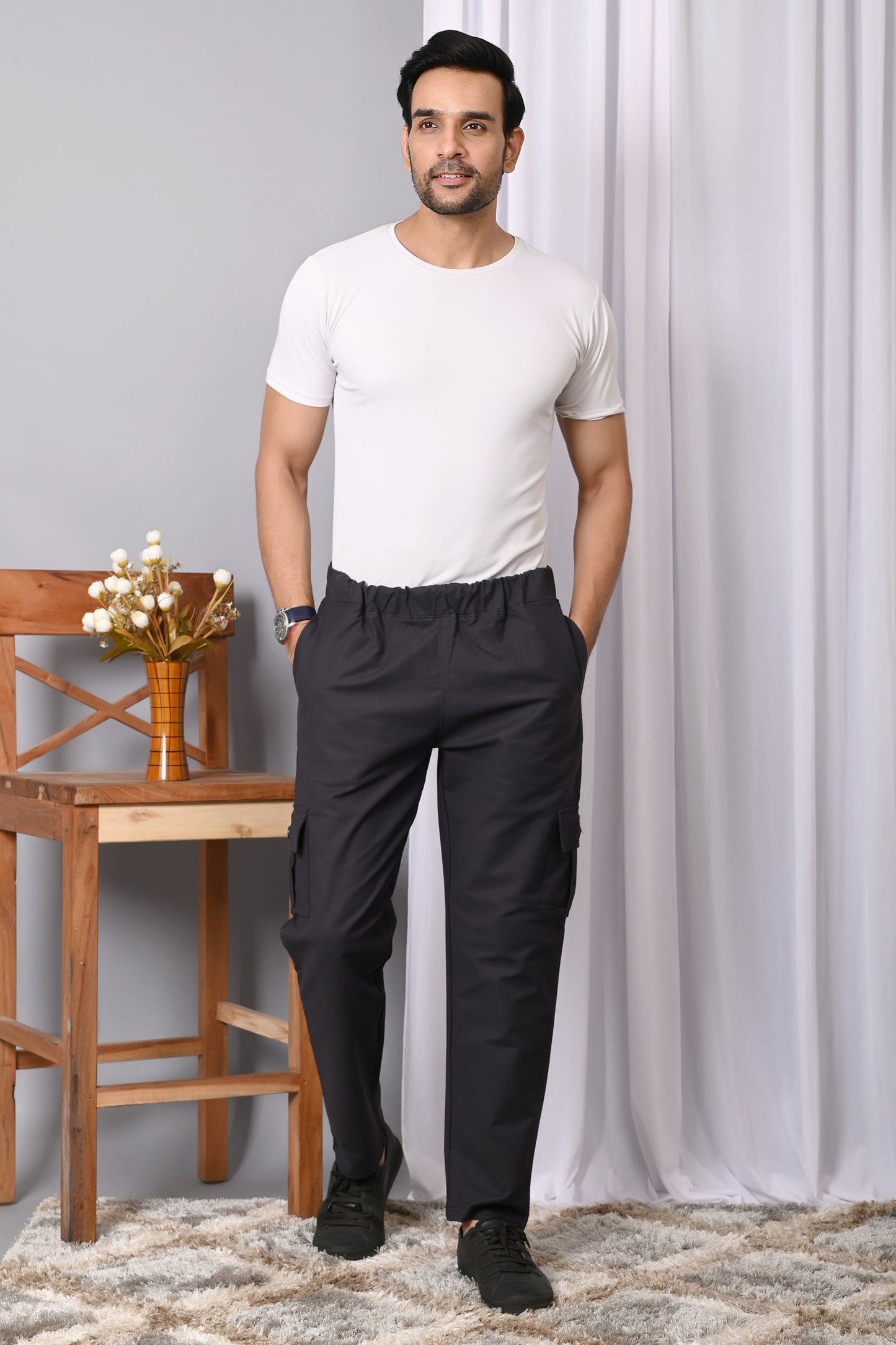 Arbour Men Solid Casual Track Pants