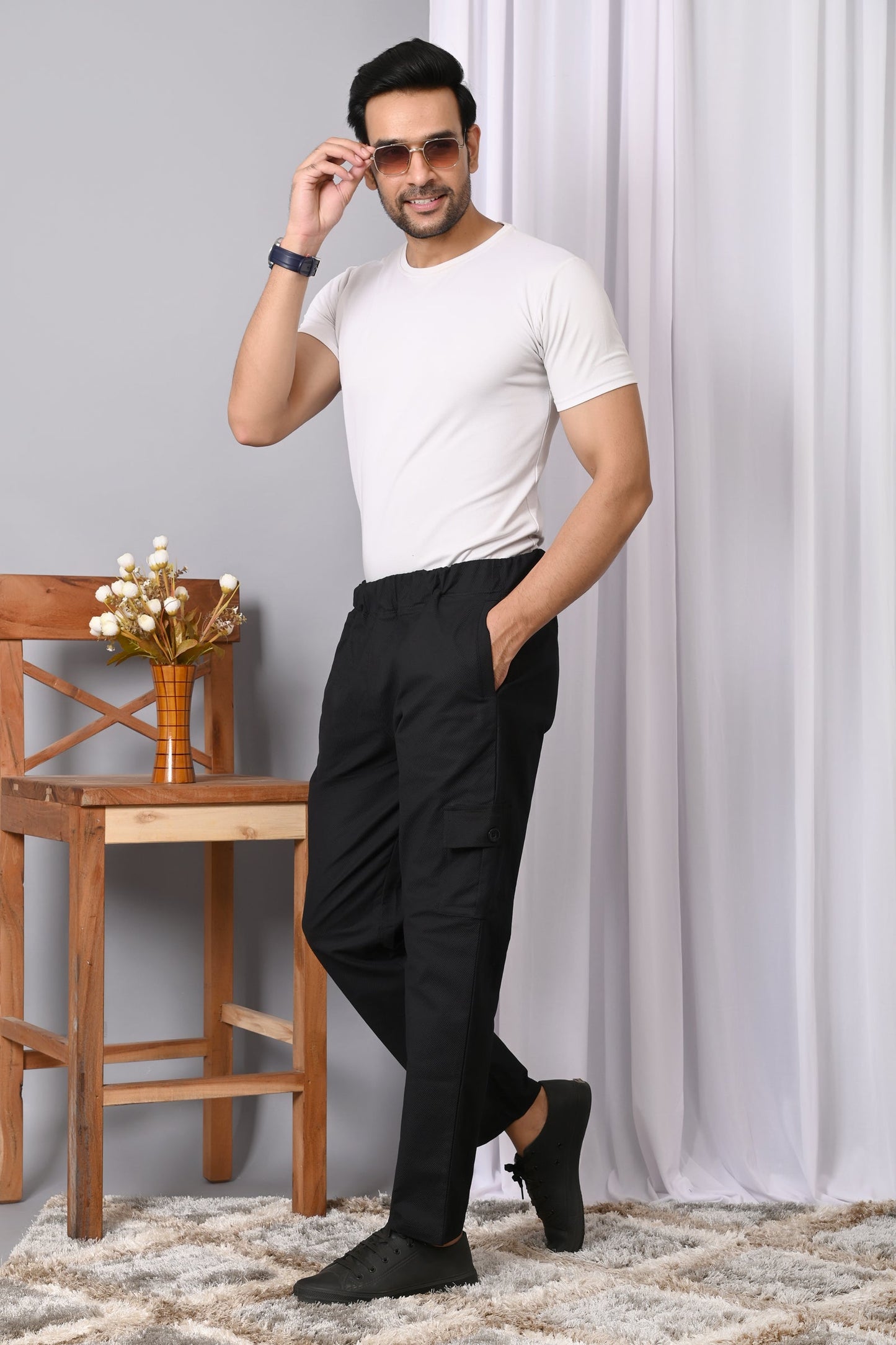 Arbour Men Solid Casual Track Pants