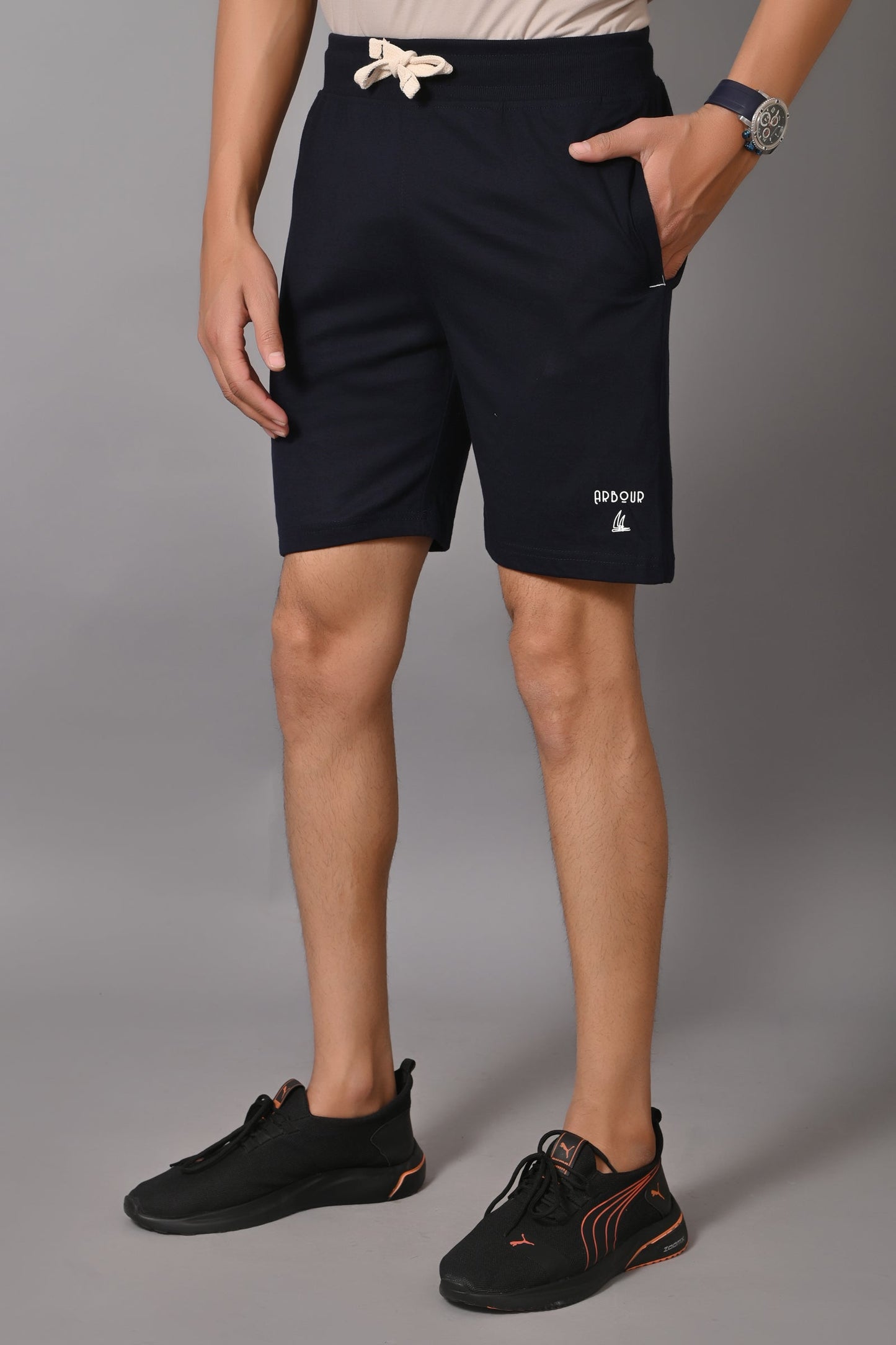 Arbour Men Solid Shorts