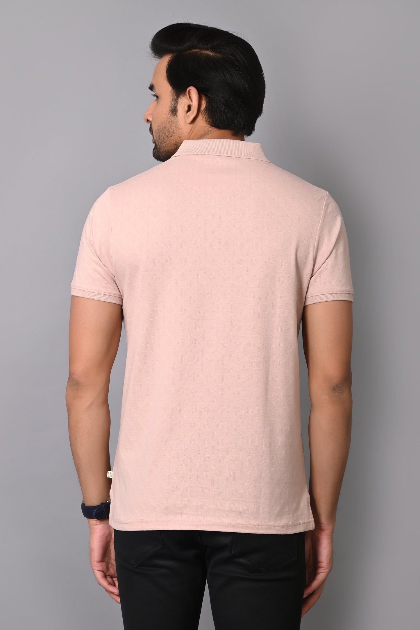 Arbour Men Polo Neck Solid Half Sleeves T-Shirt