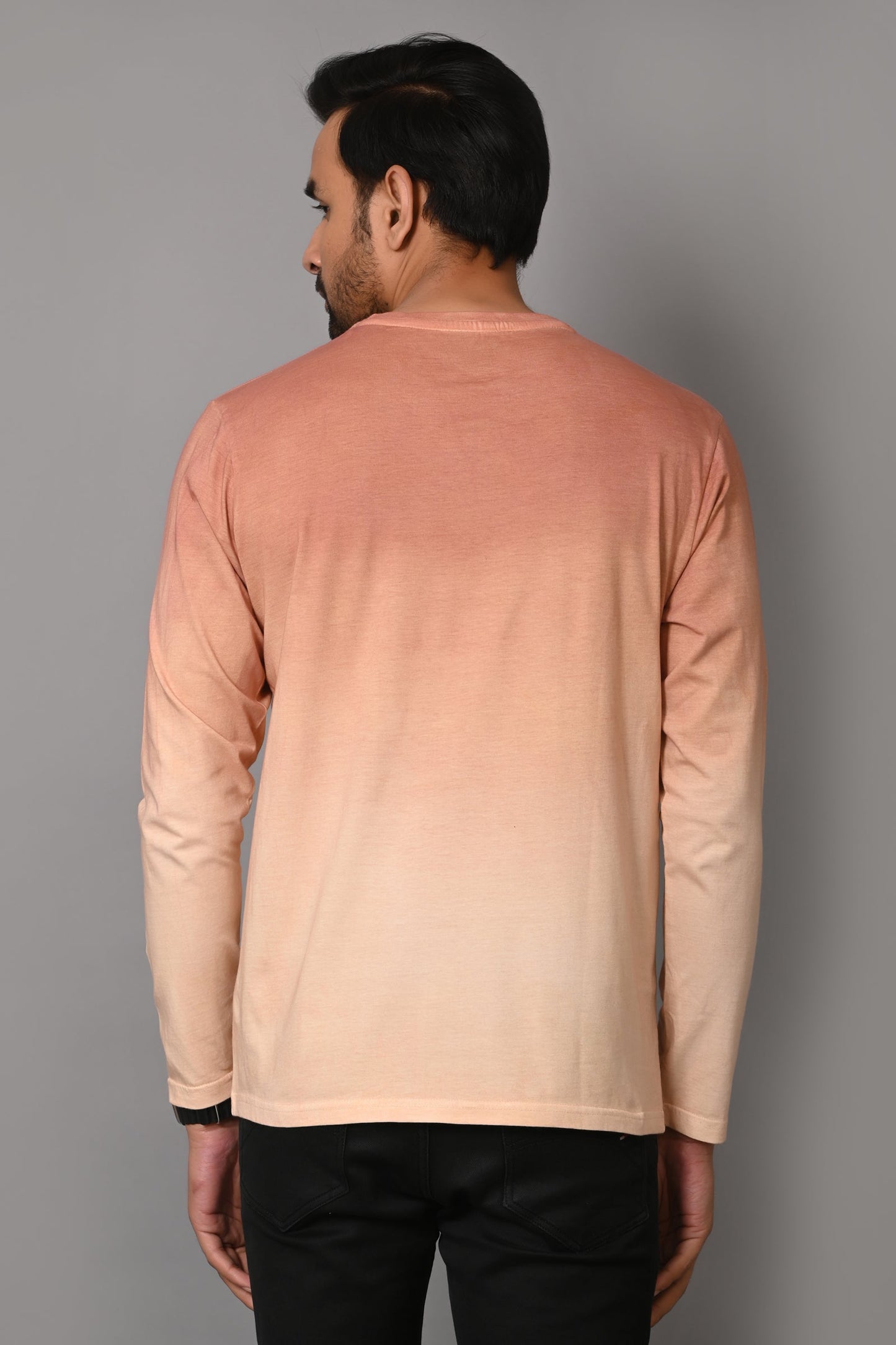 Arbour Men Round Neck Stylish Slim Fit Full Sleeves T-Shirt