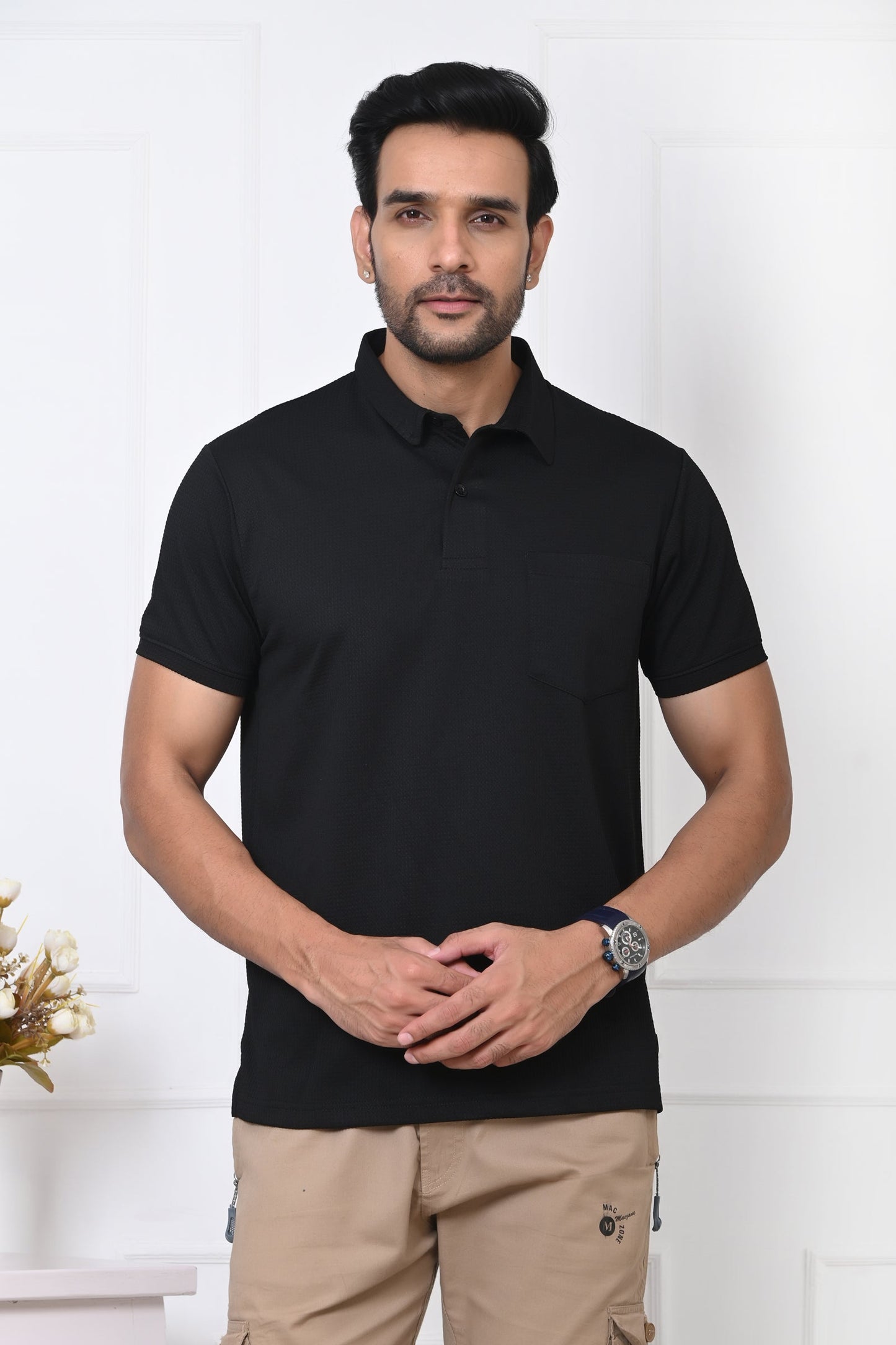 Arbour Men Polo Neck Casual Half Sleeves T-Shirt