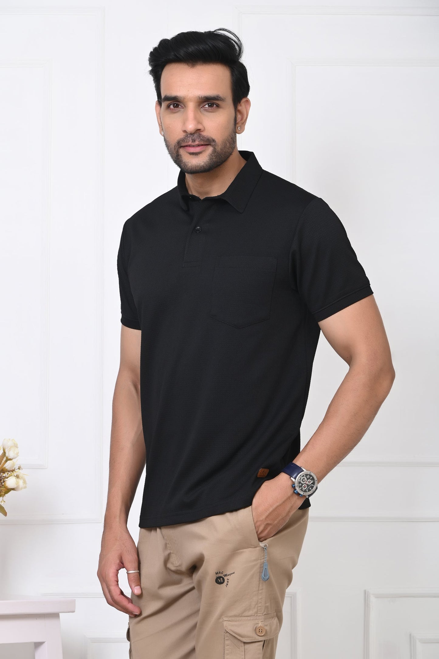 Arbour Men Polo Neck Casual Half Sleeves T-Shirt