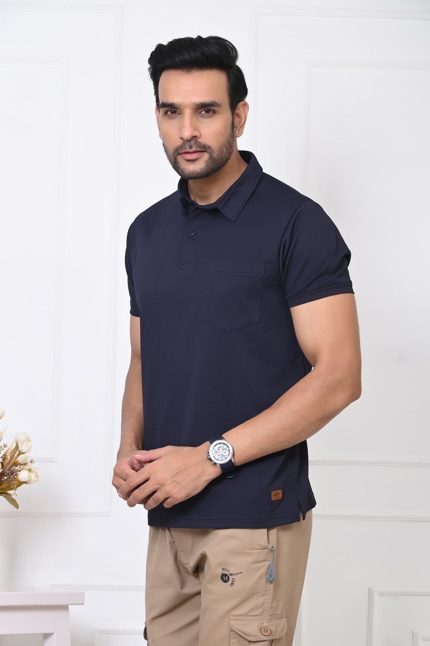 Arbour Men Polo Neck Casual Half Sleeves T-Shirt